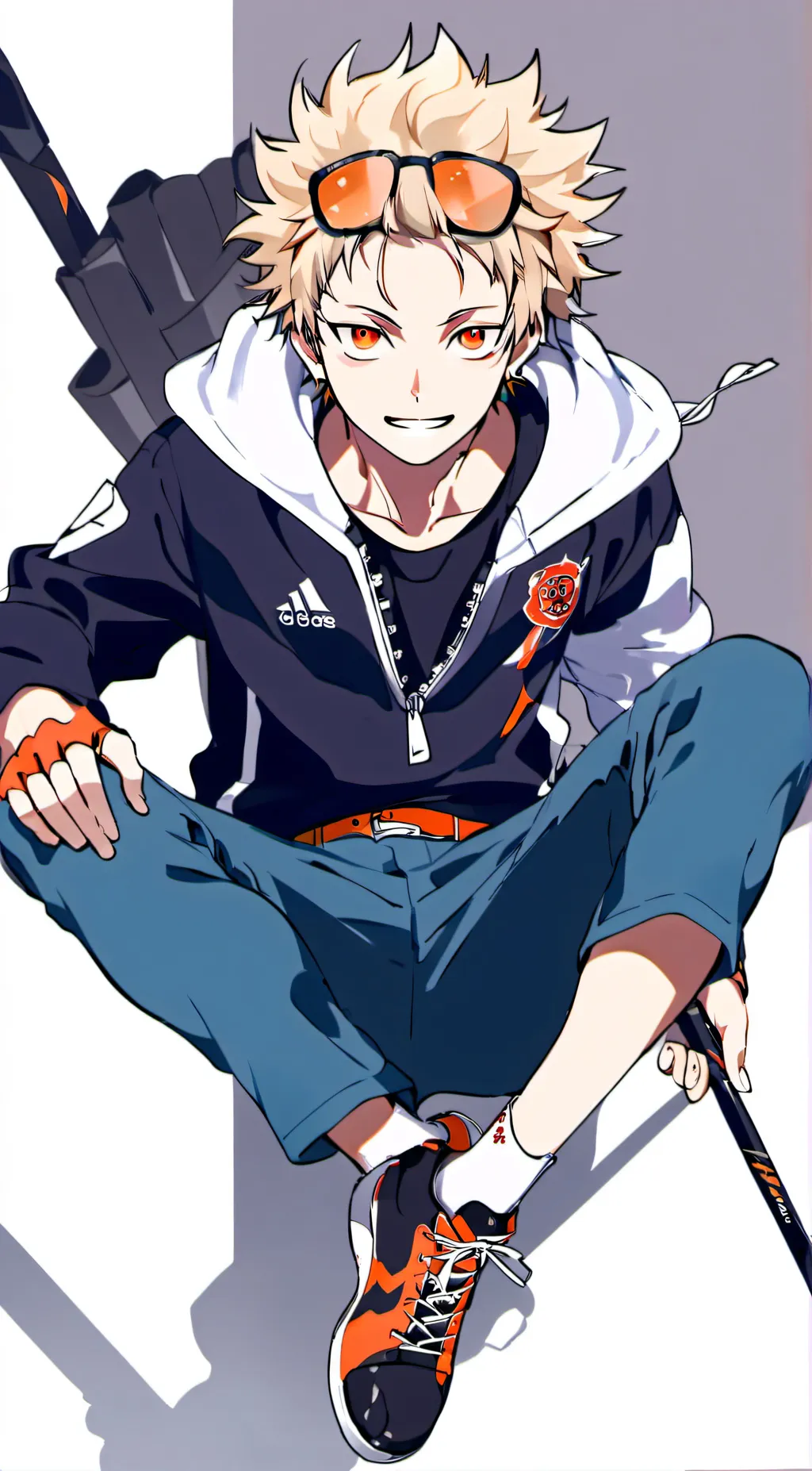ai character: katsuki bakugo background
