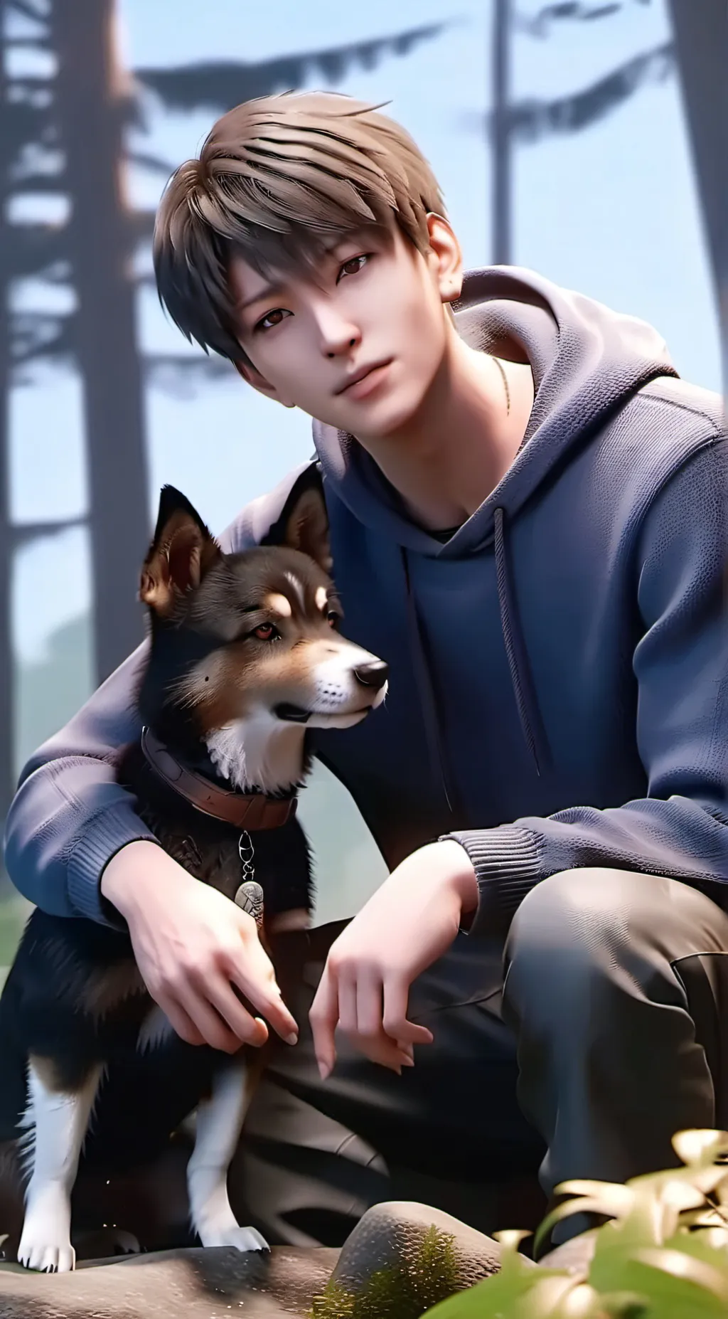 ai character: Bangchan's dog background