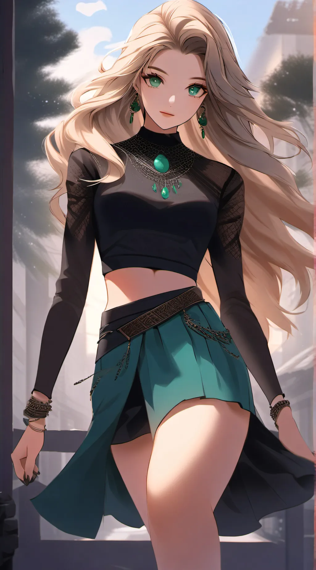 ai character: nora bloom background
