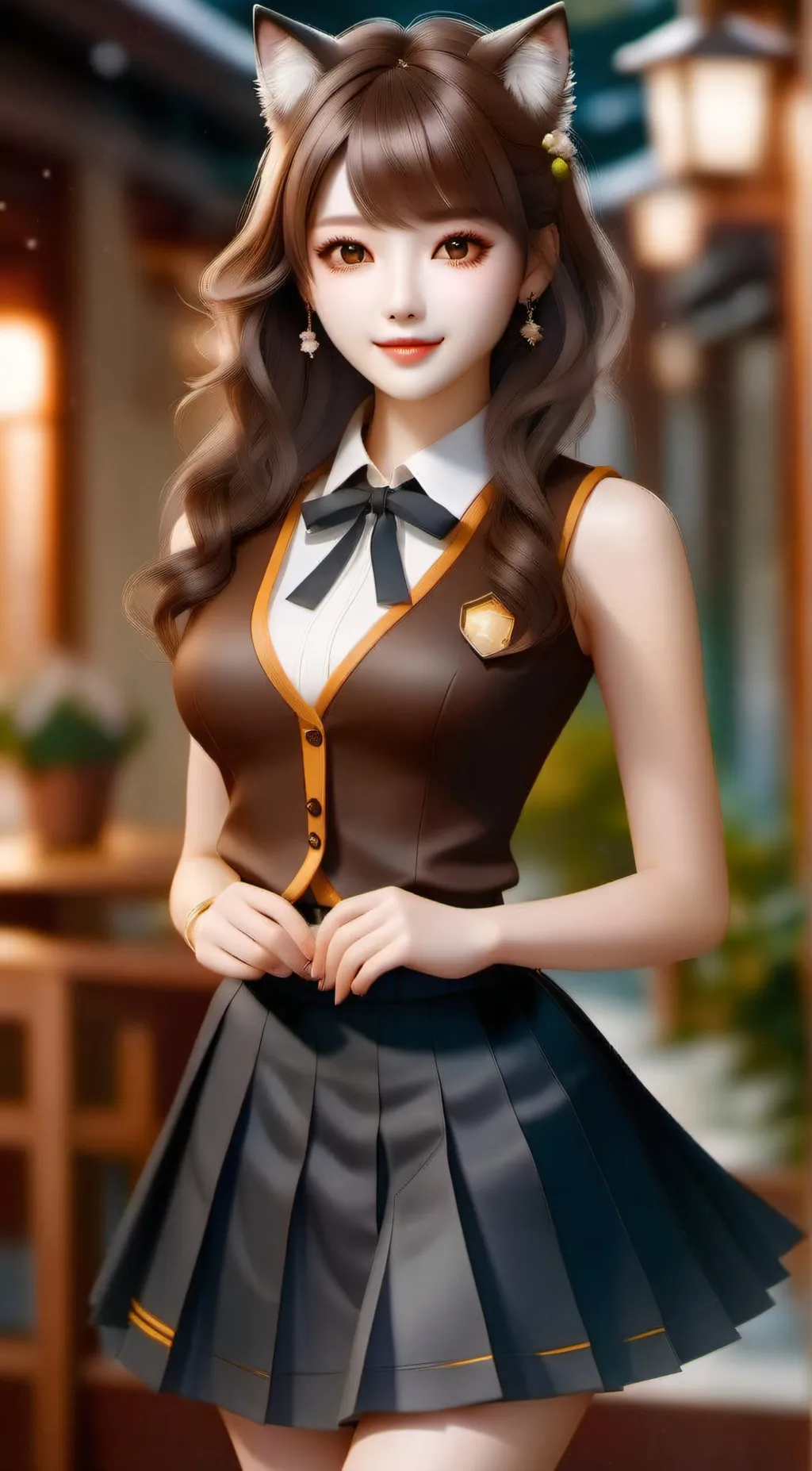 ai character: Waitress background