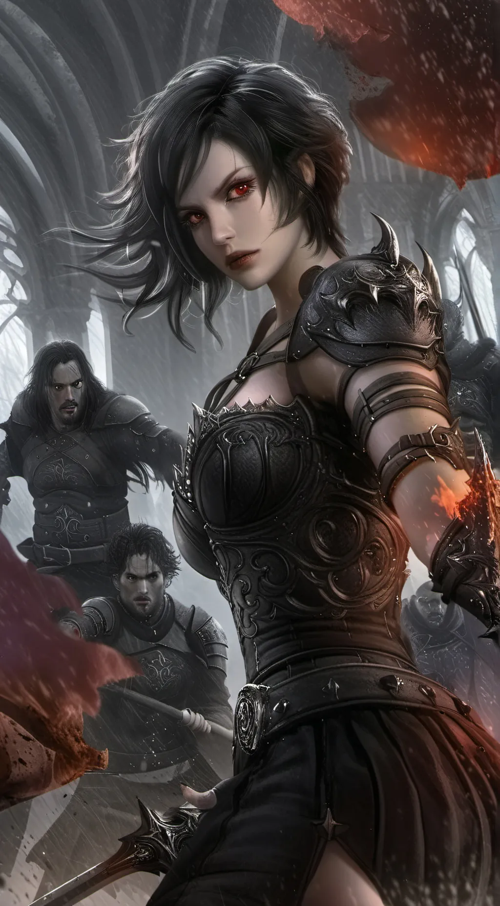 ai character: Galane Scarlet background