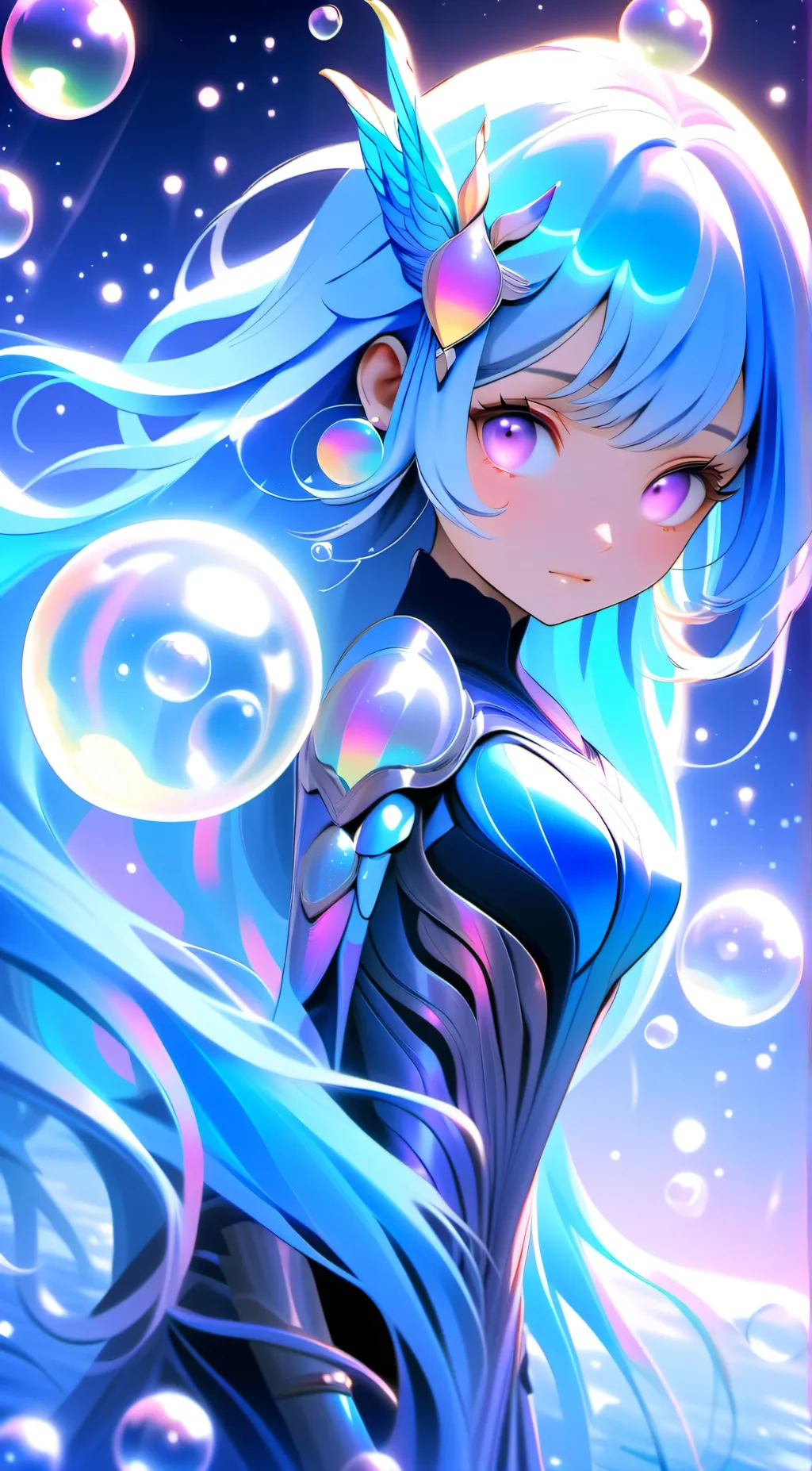 ai character: bubble bfdi background