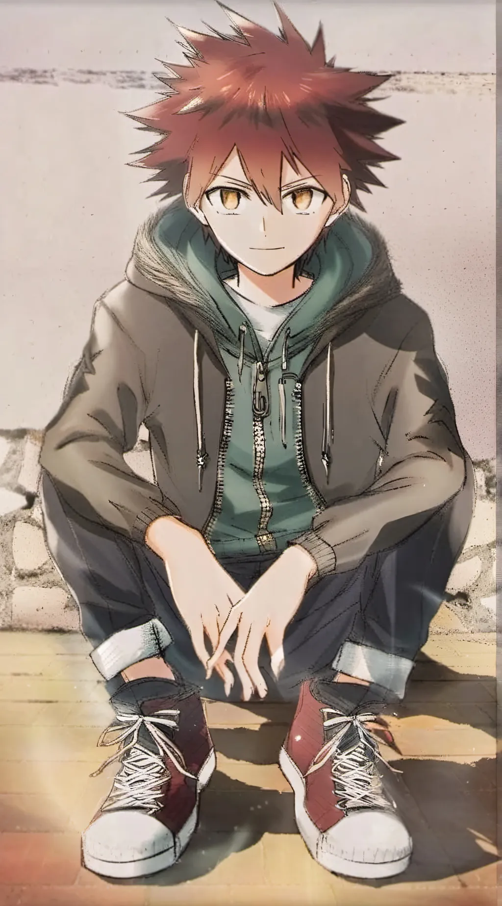 ai character: Makoto Naegi  background