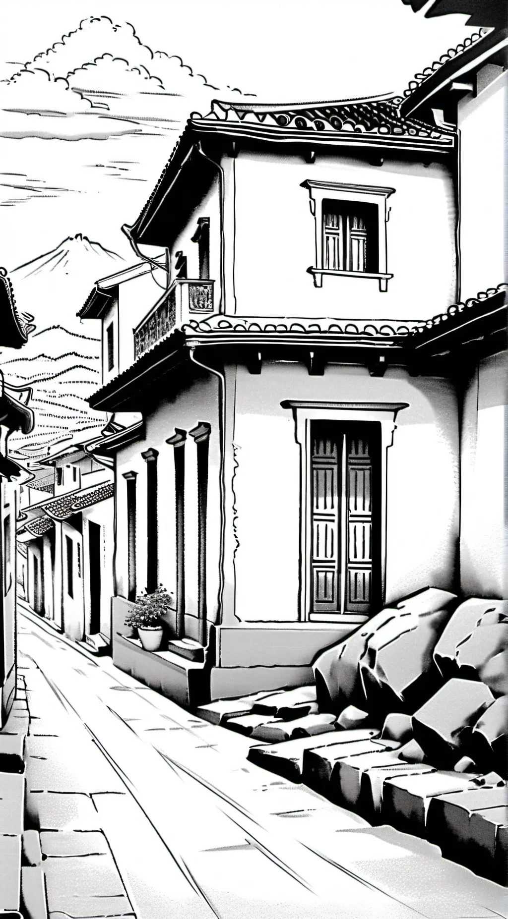 ai character: En el barrio  background