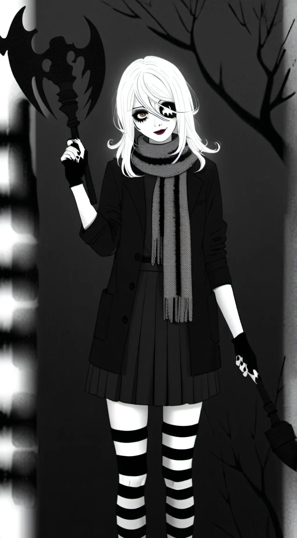 ai character: Zero (creepypasta) background