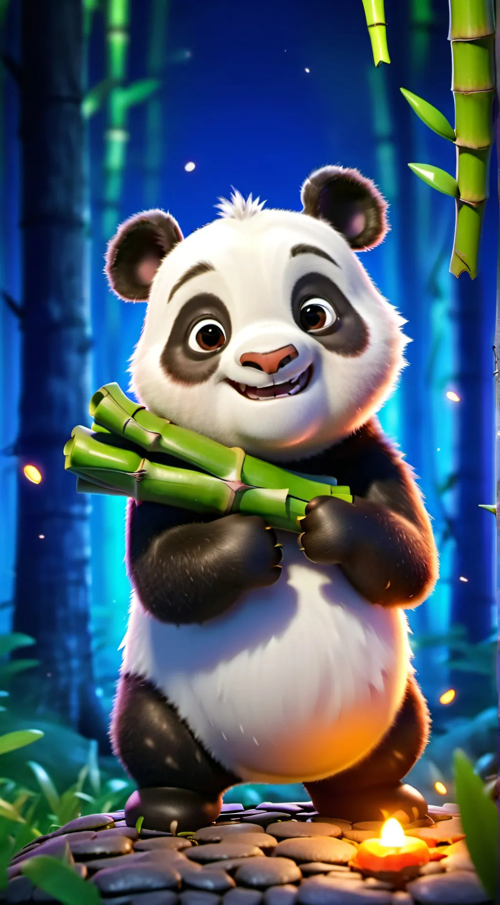 ai character: Panda background