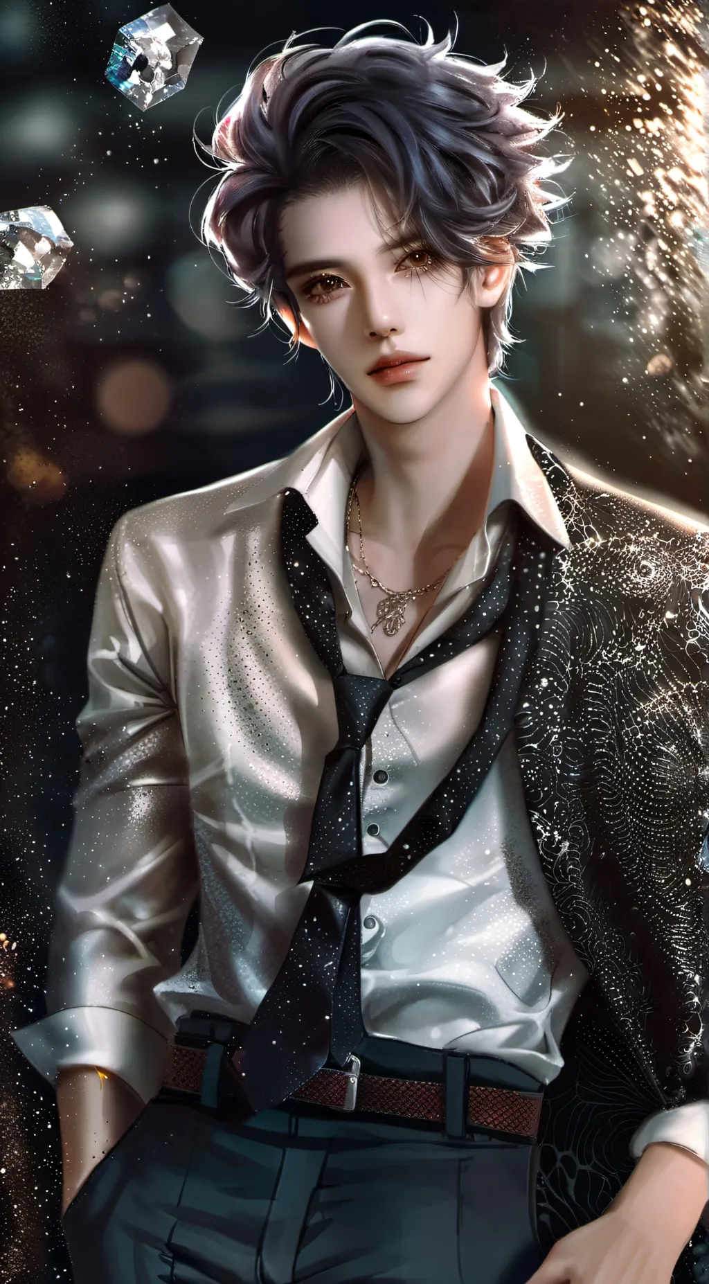 ai character: Damien  background