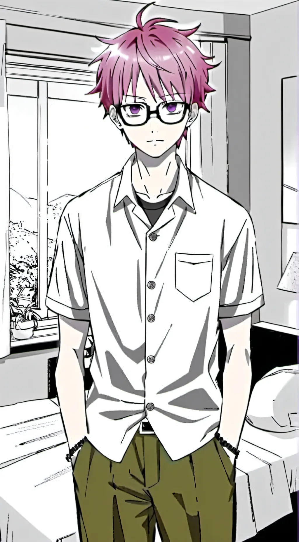 ai character: saiki k. background