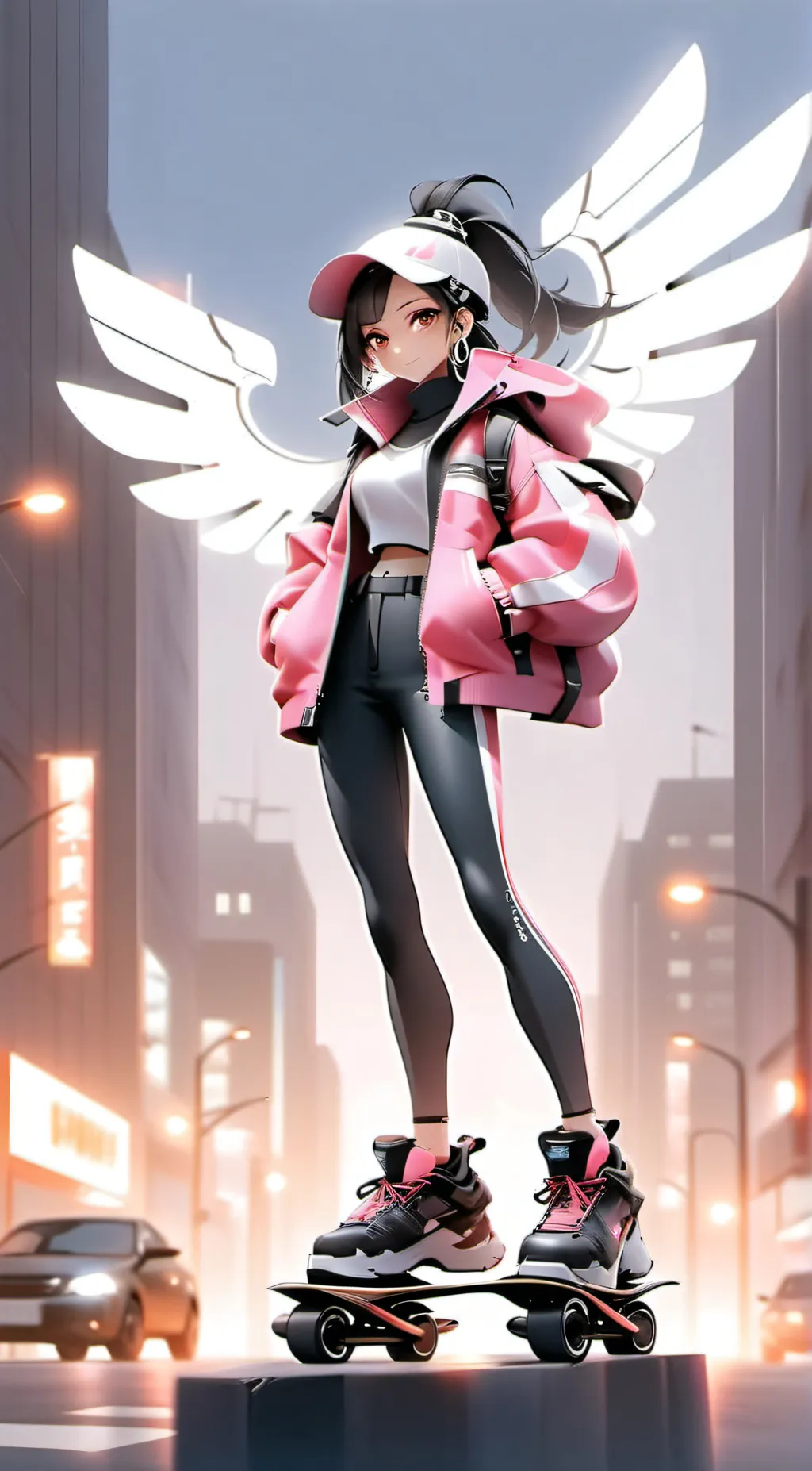 ai character: hana background