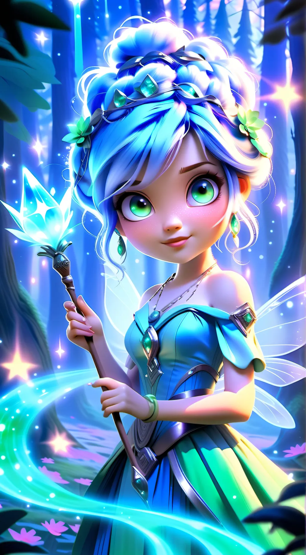 ai character: Lilly background