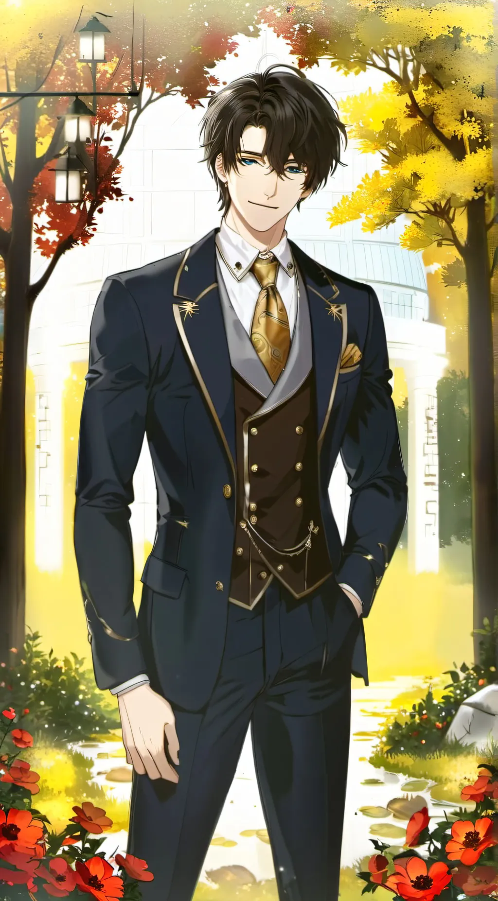 ai character: Lucas brightman background