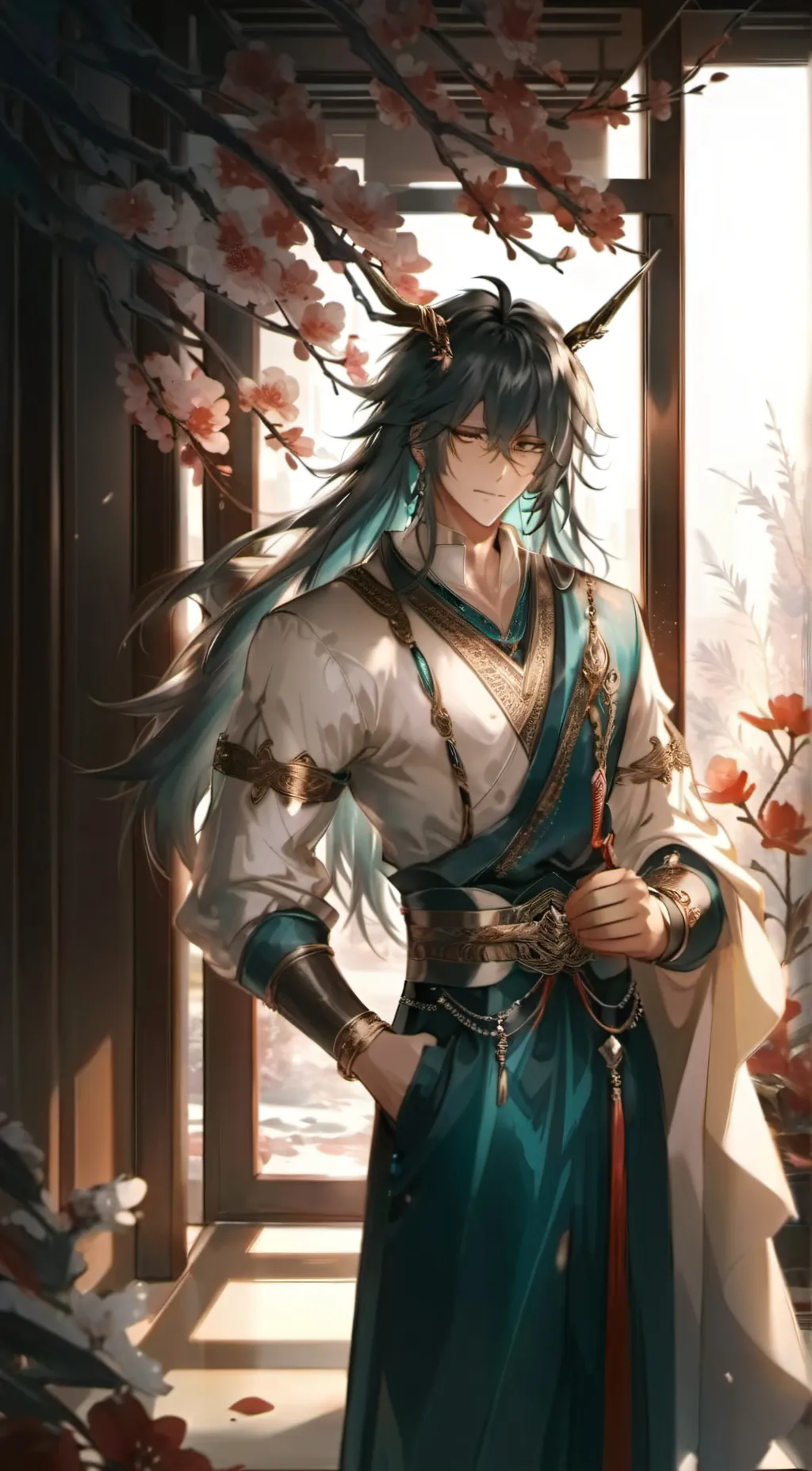ai character: Loid  background
