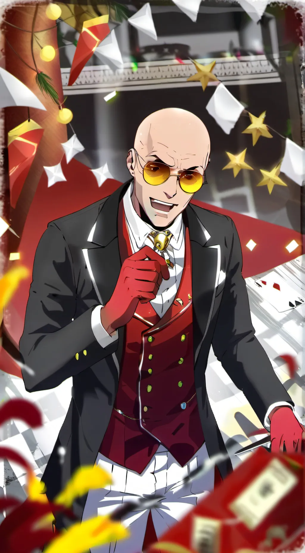 ai character: Human Koofy background