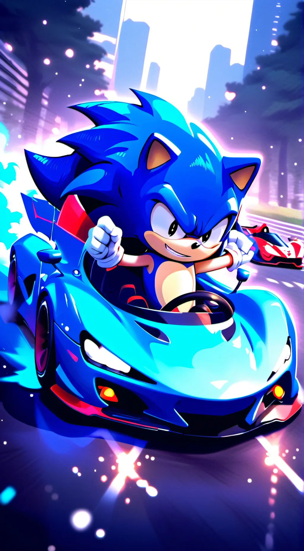 ai character: Team Sonic Racing background