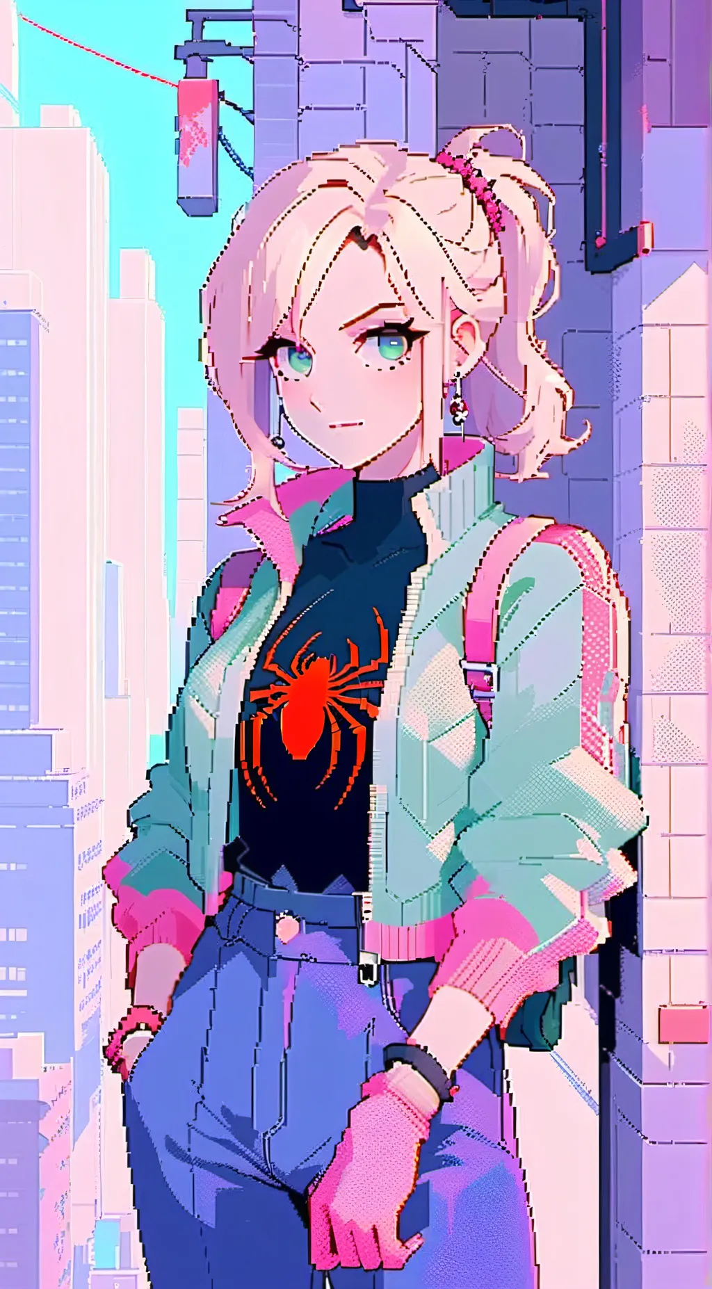 ai character: gwen stacy background