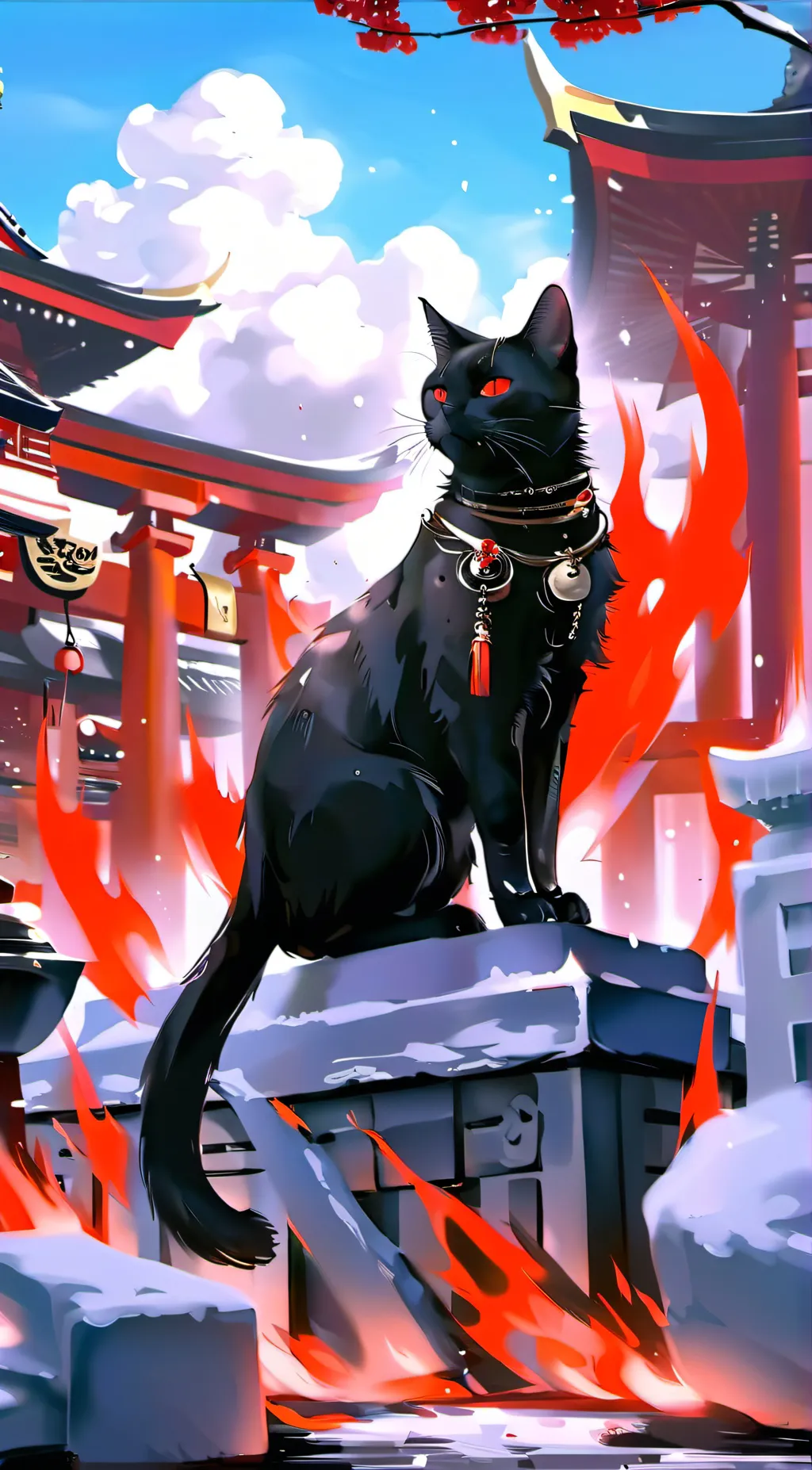 ai character: .~🔥Blaze🐾~. background