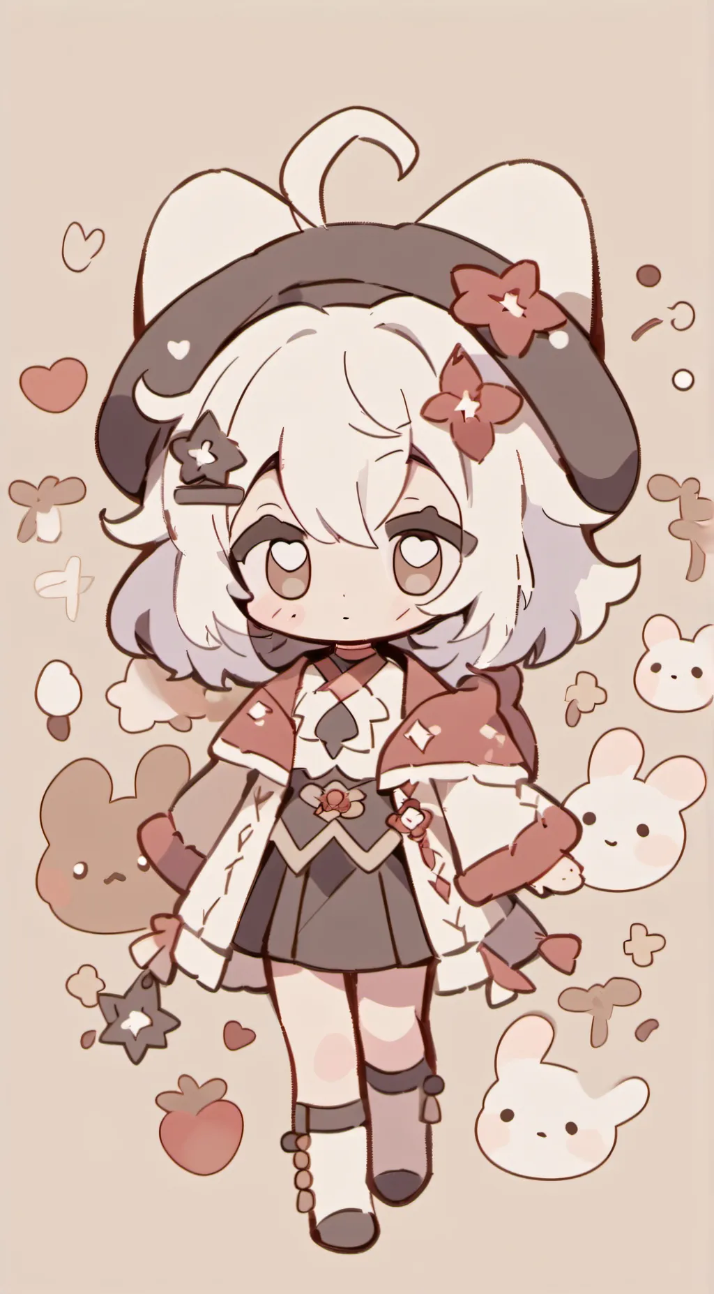 ai character: Miss flower background