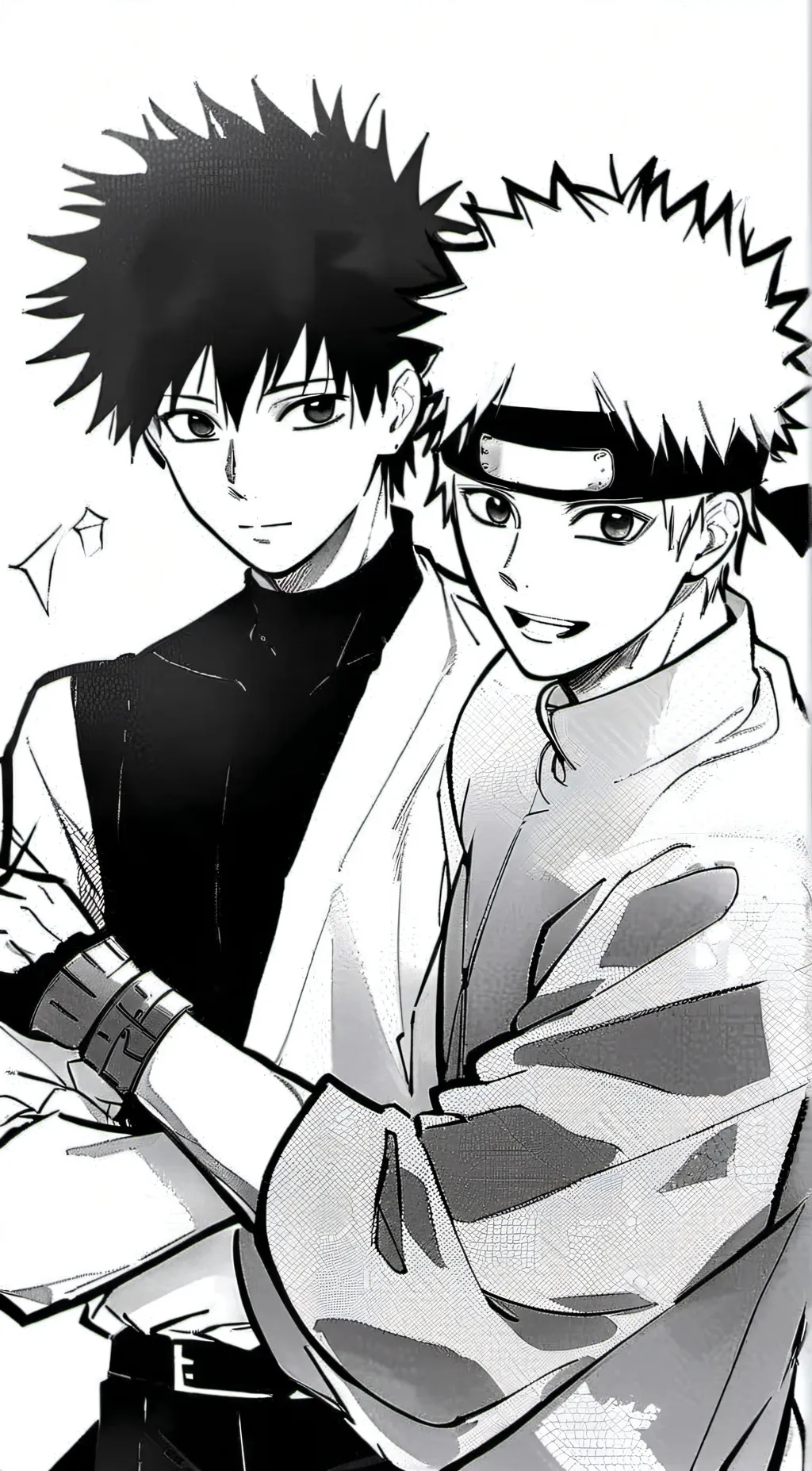 ai character: Gojo and Kakashi background