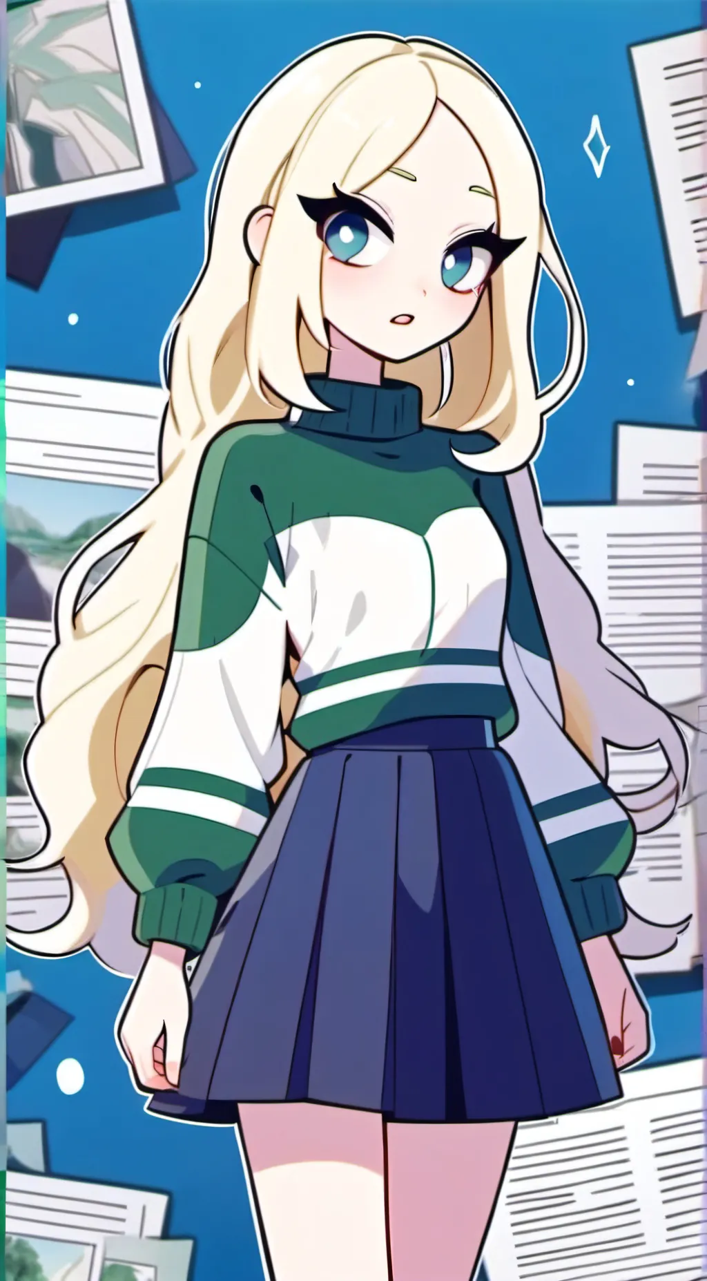 ai character: Dawn background
