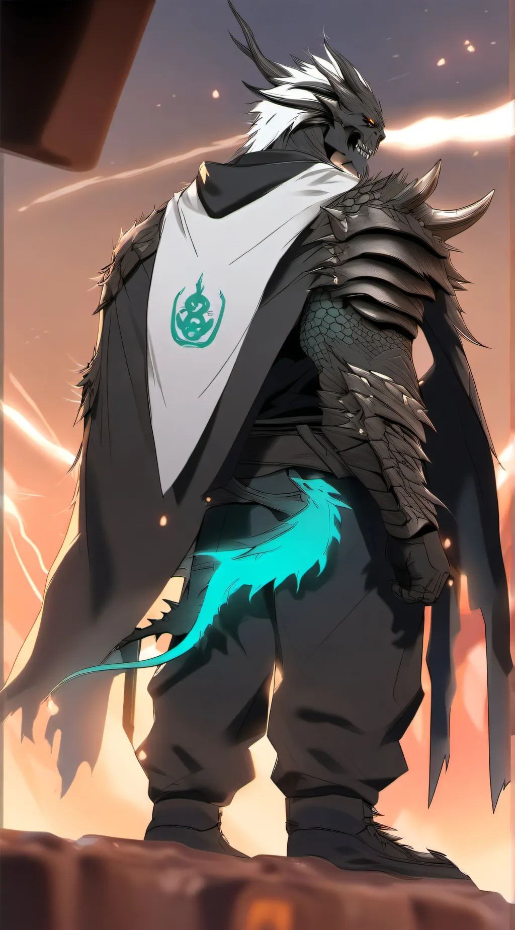 ai character: Kaiju no 8# background