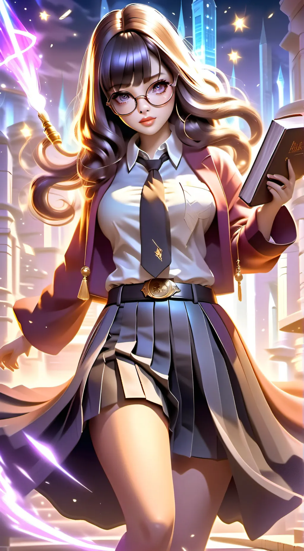 ai character: Hogwarts  background