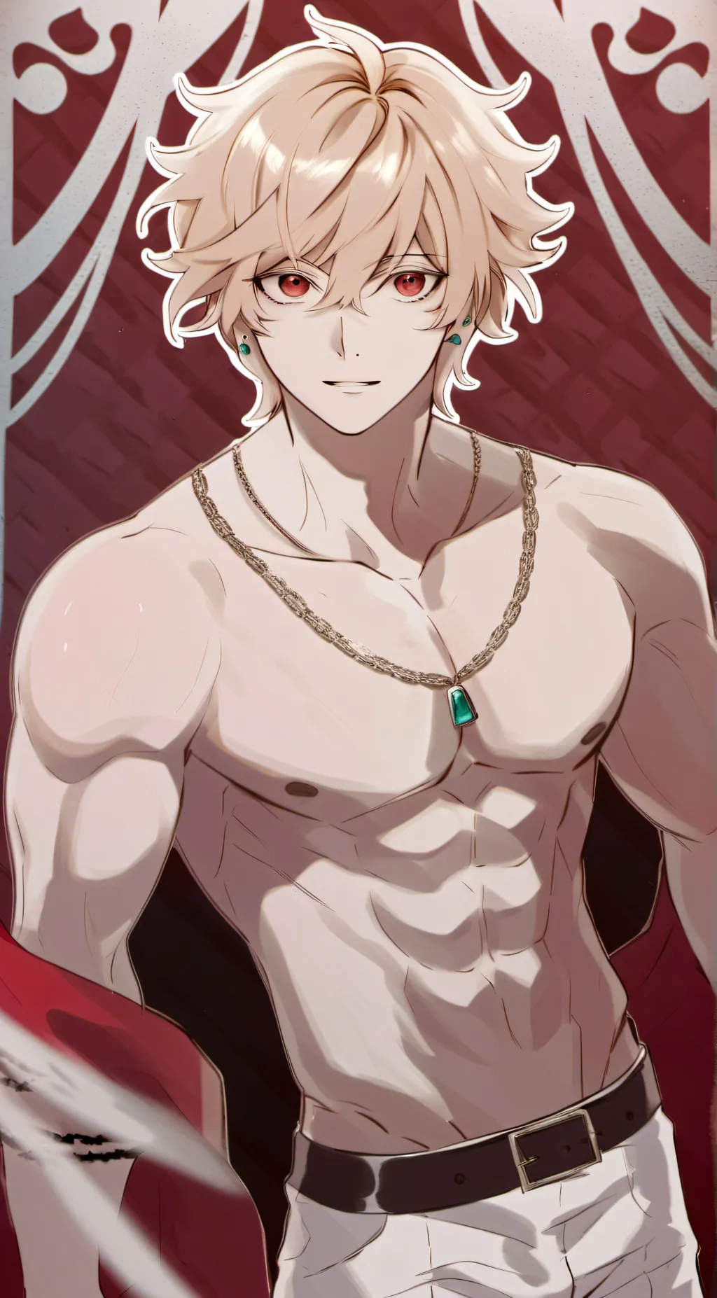 ai character: bakugo  background