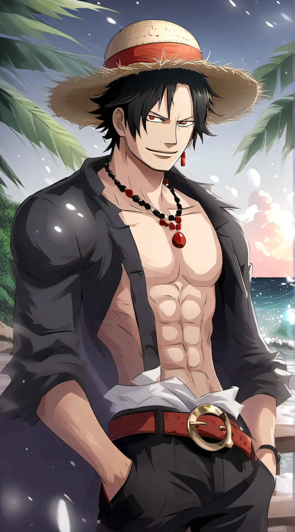 ai character: Portgas D. Ace background