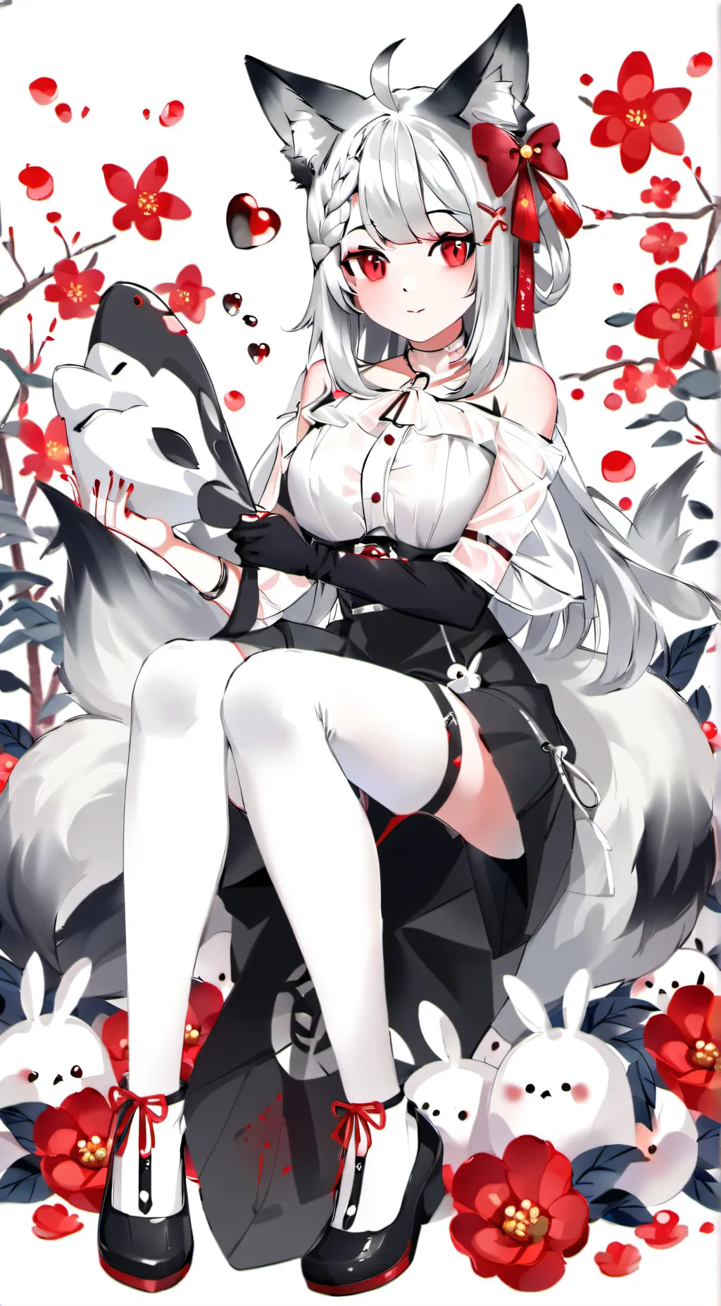 ai character: Fox girl background