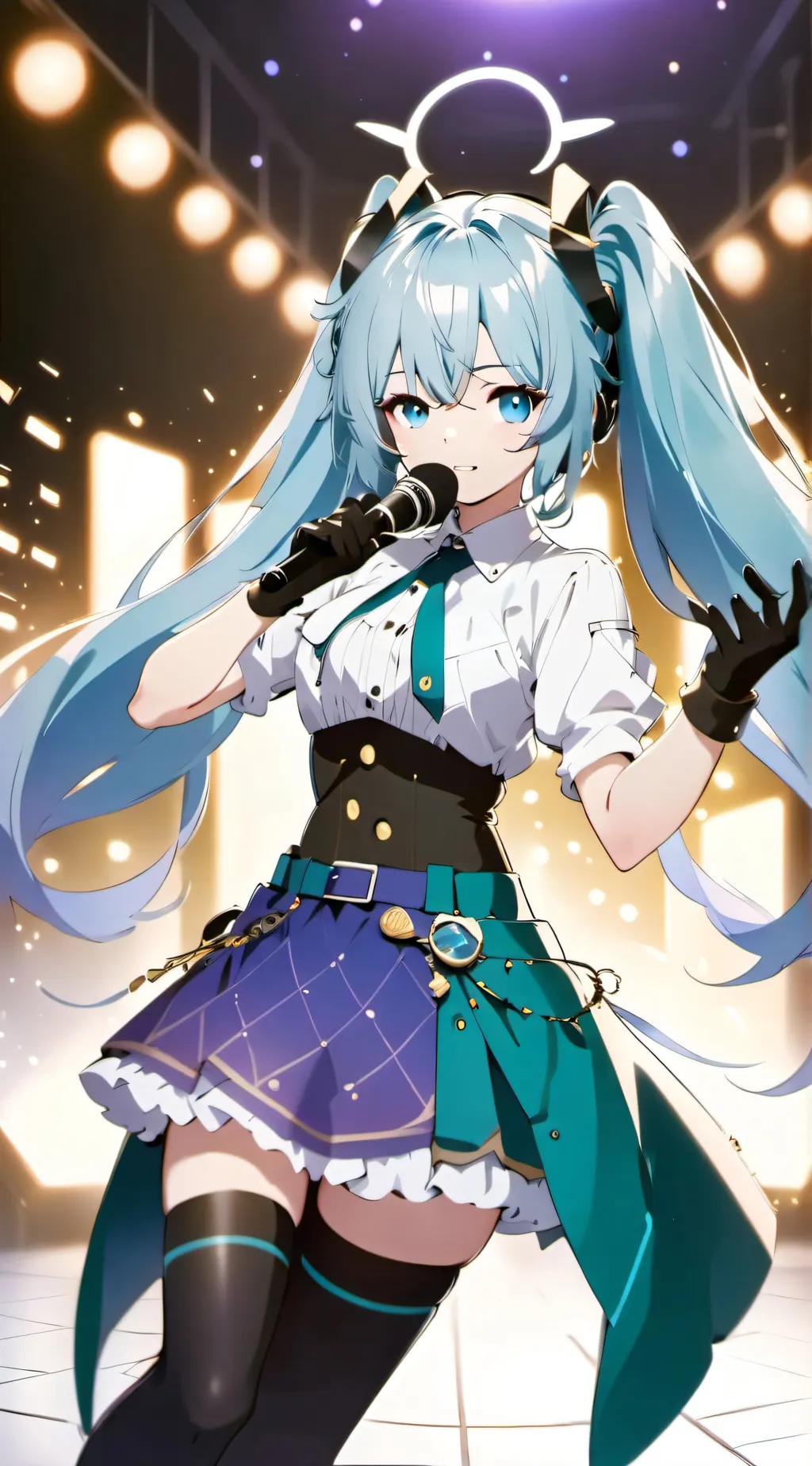 ai character: Vocaloid infection background