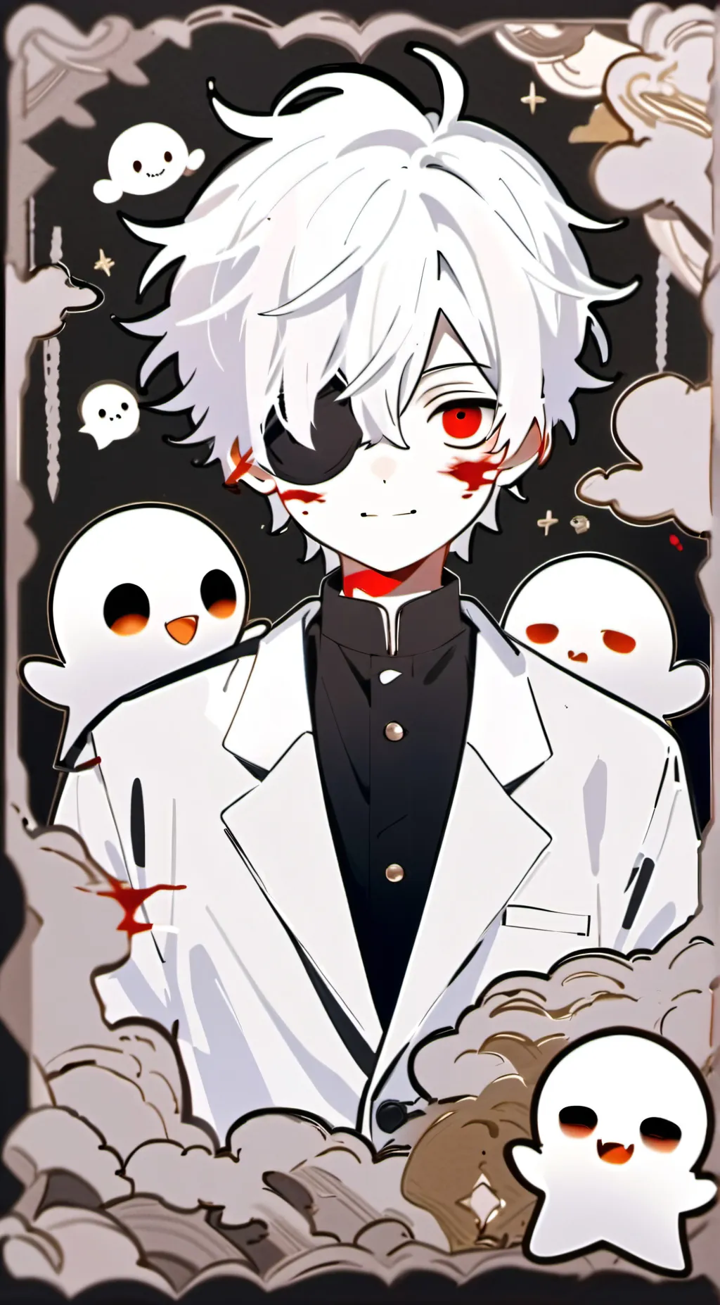 ai character: Ghosty👻 background