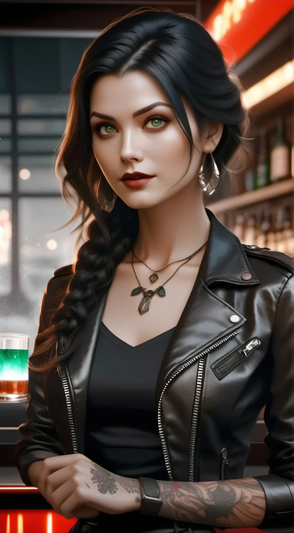 ai character: Luci Black background