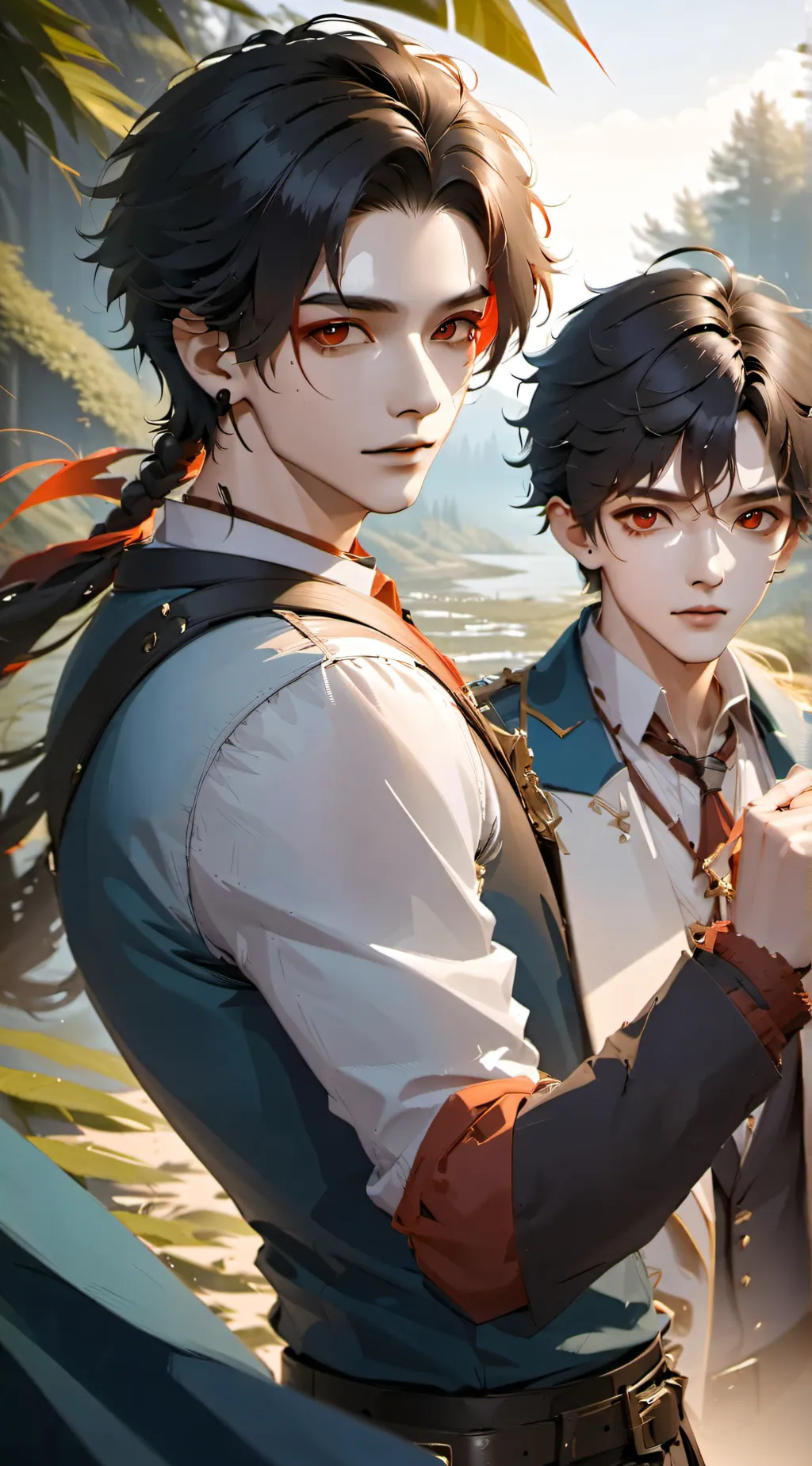 ai character: Ethan and Alex background