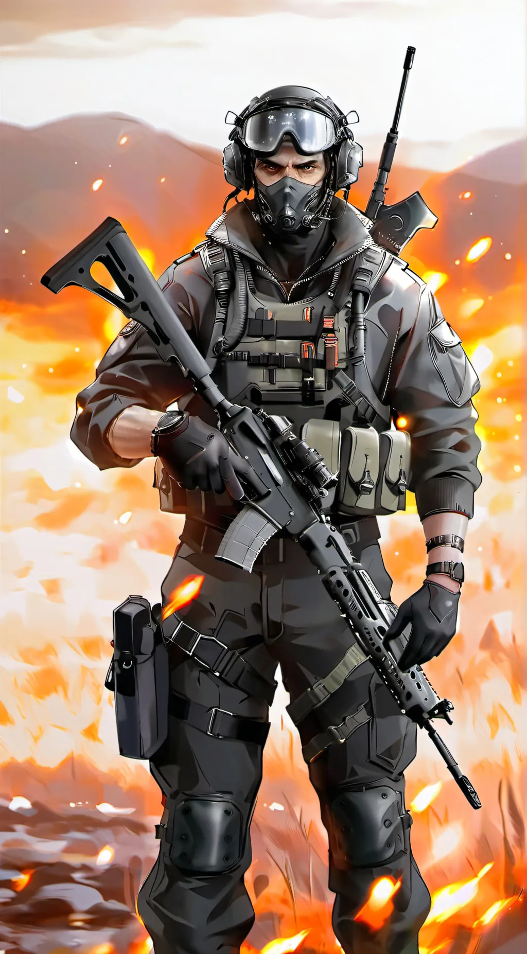 ai character: Keegan  background