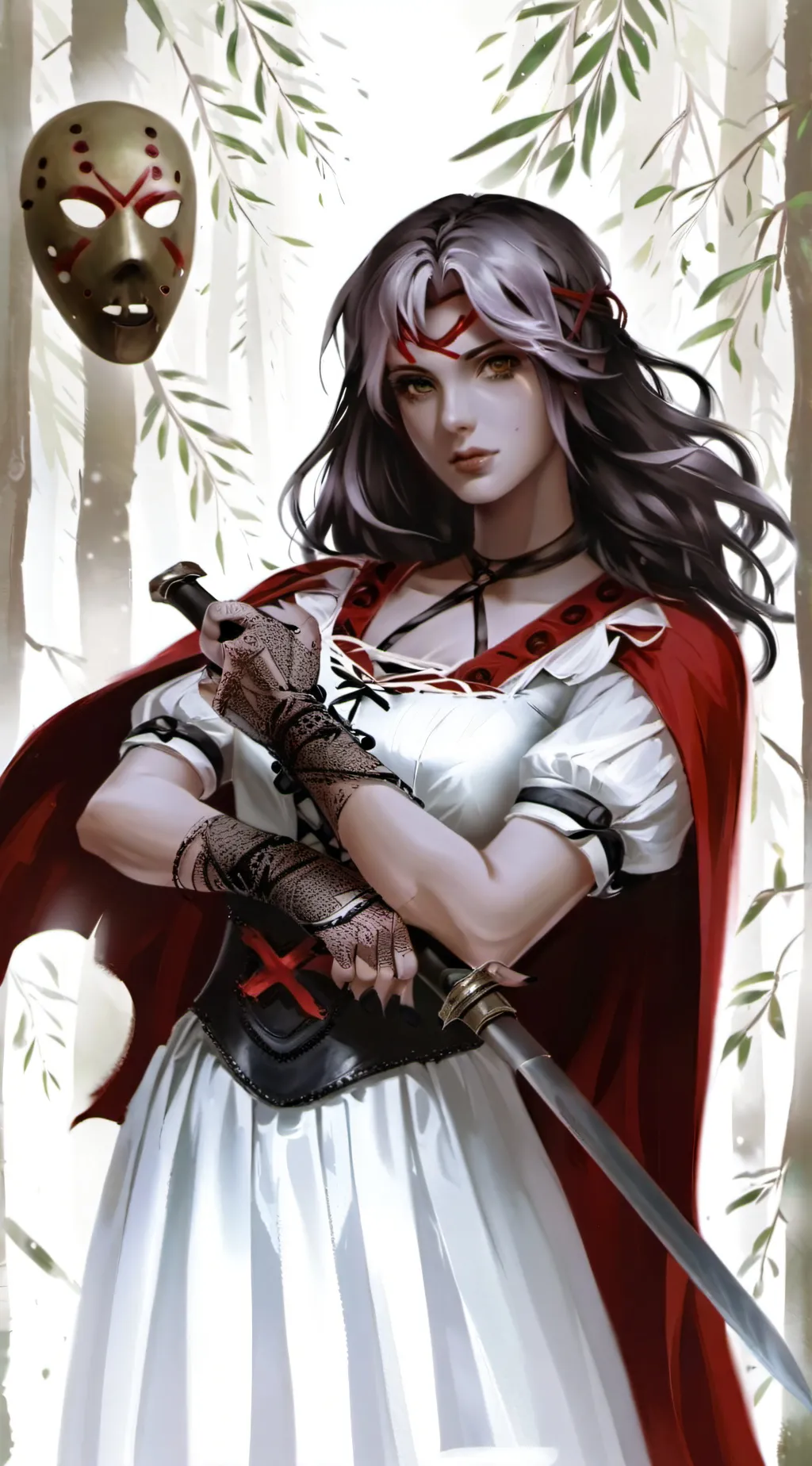 ai character: Kaye voorhees background