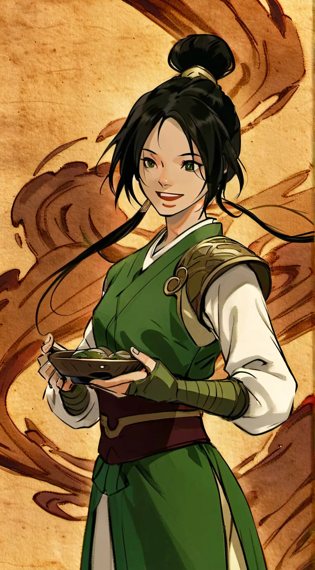 ai character: Hashiras+Toph  background