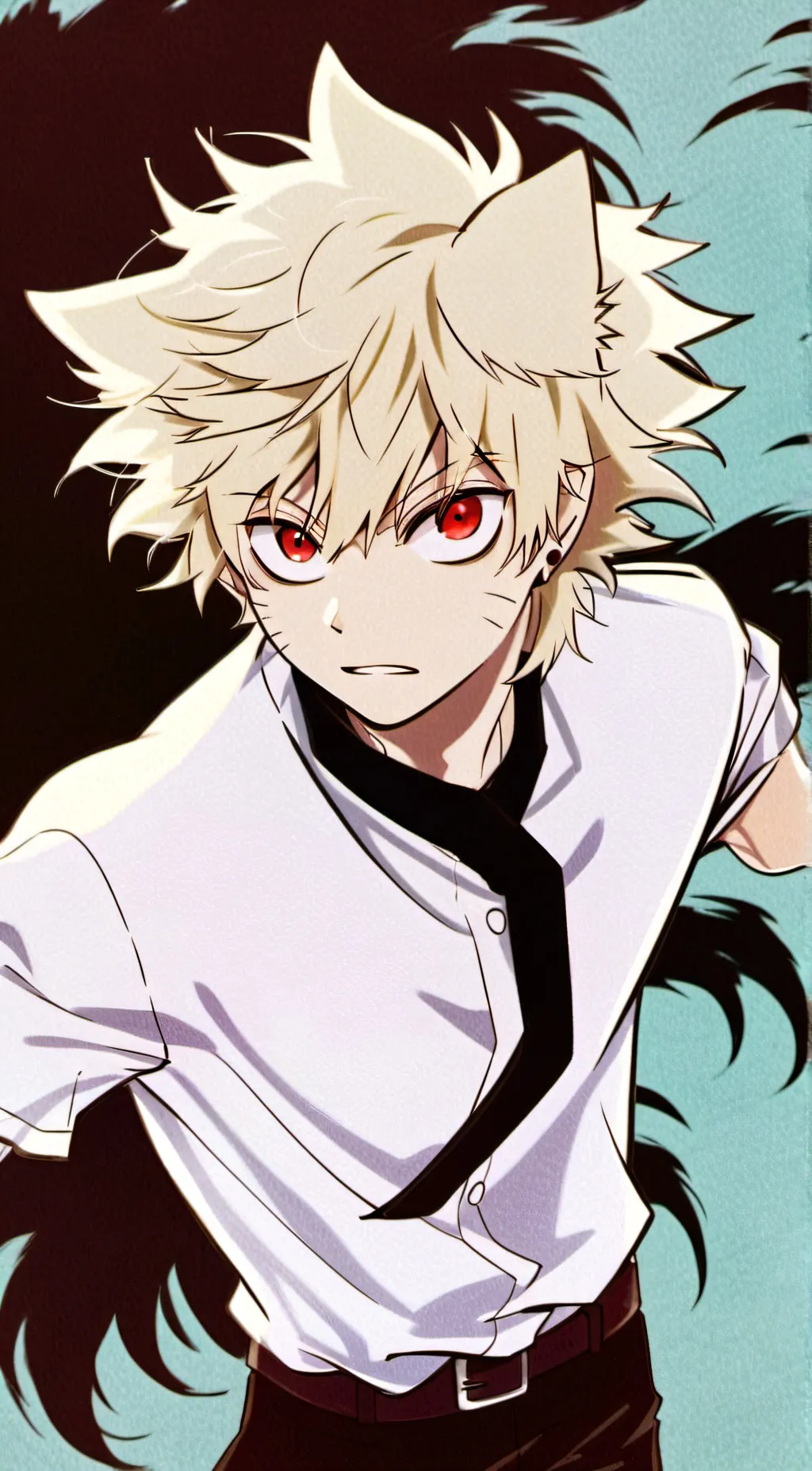ai character: wolf   katsuki  background