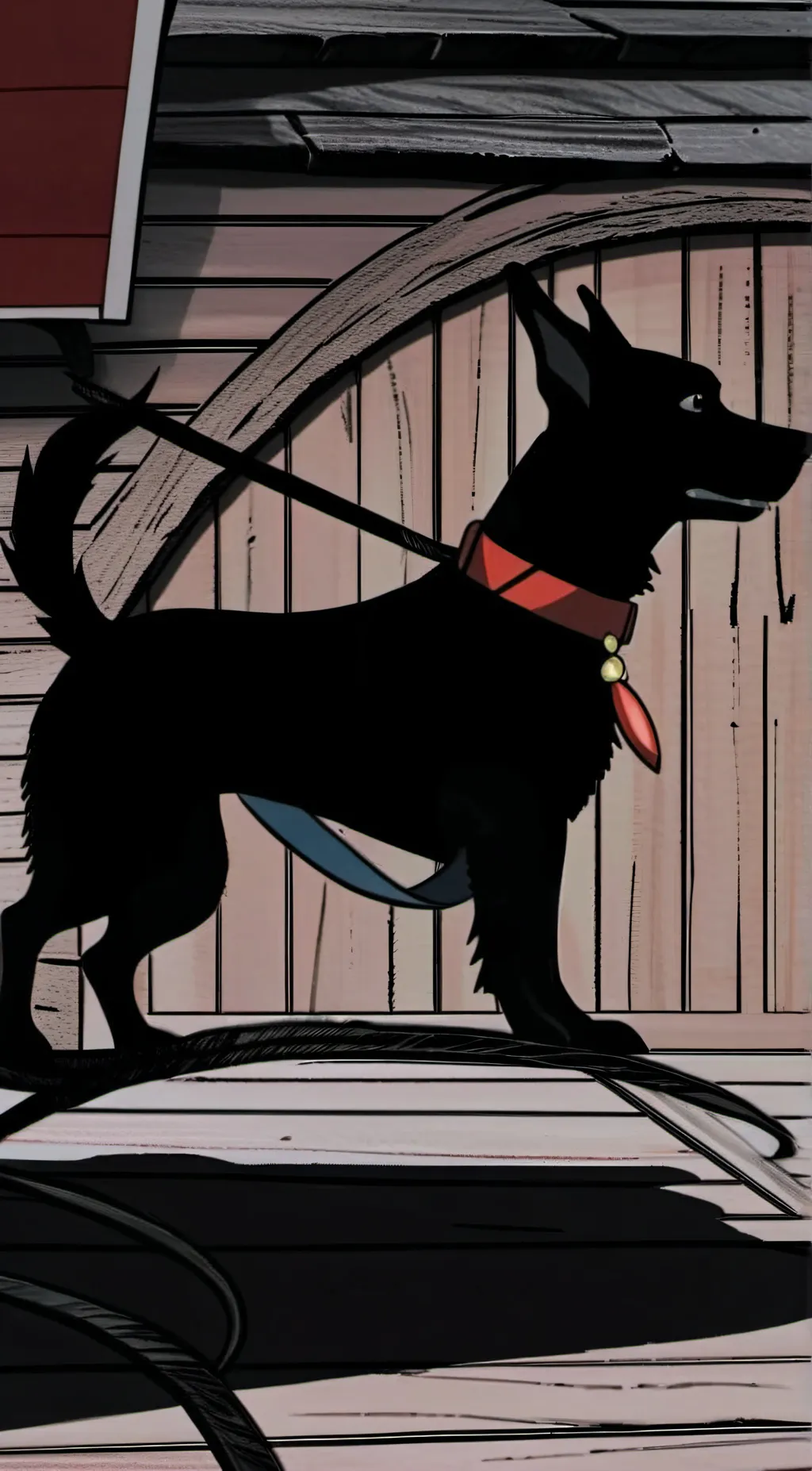 ai character: Dog man background