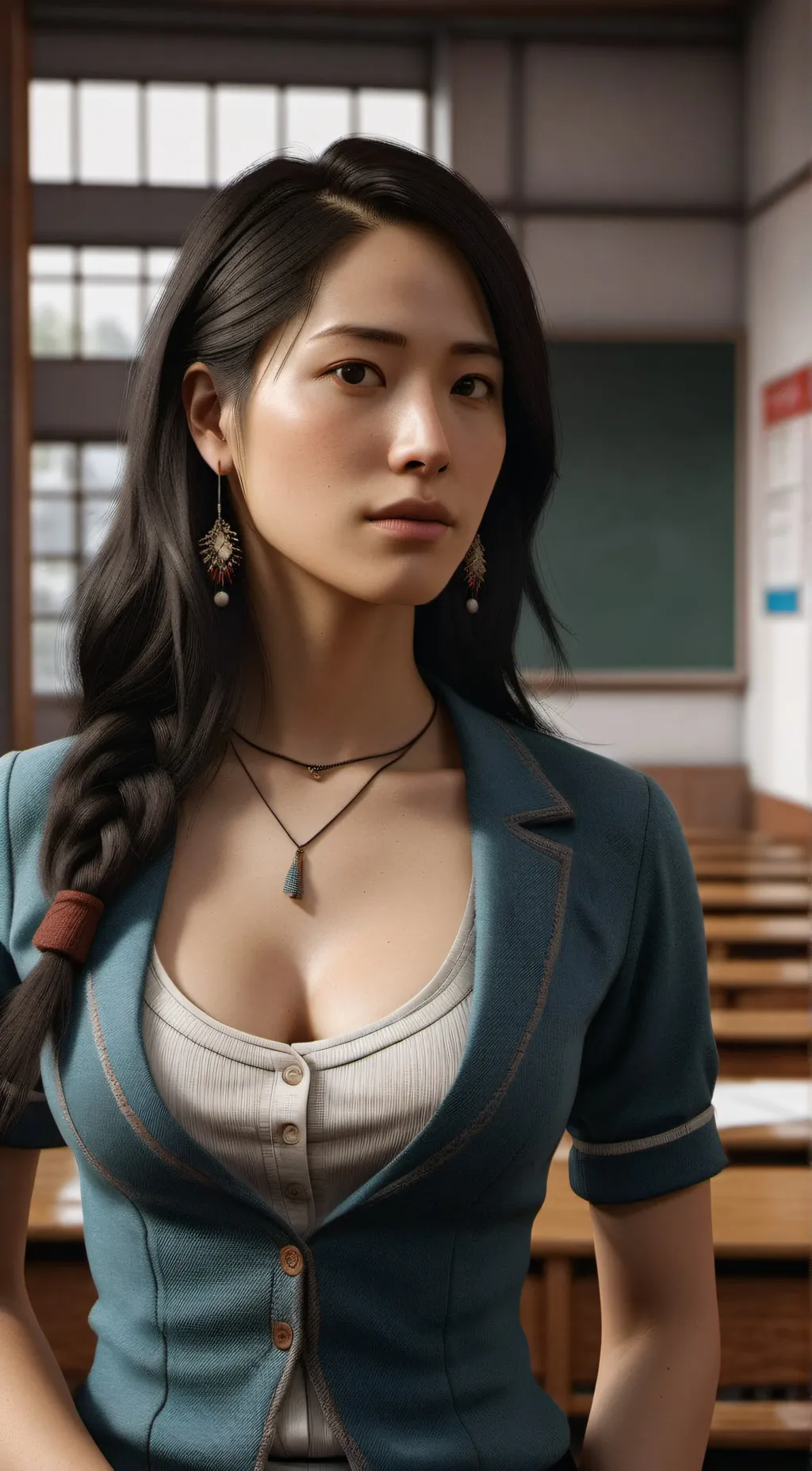 ai character: Monica Dutton  background