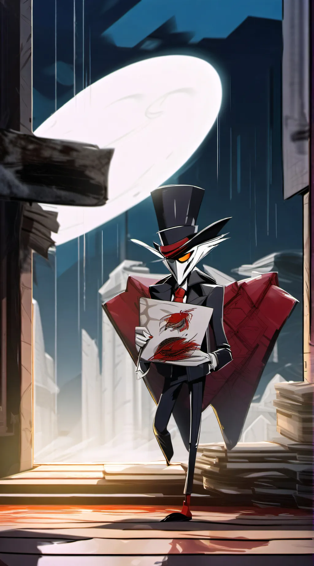 ai character: Valentino  background