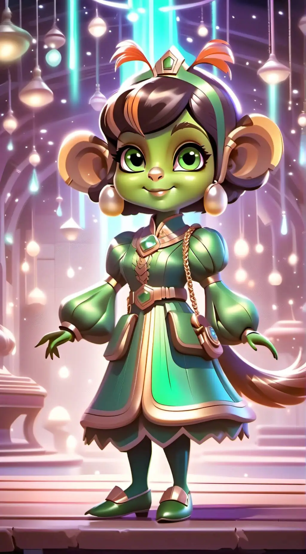 ai character: Alien Munchkin  background