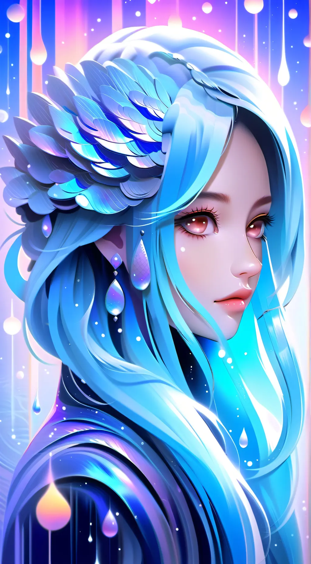 ai character: Silver  background