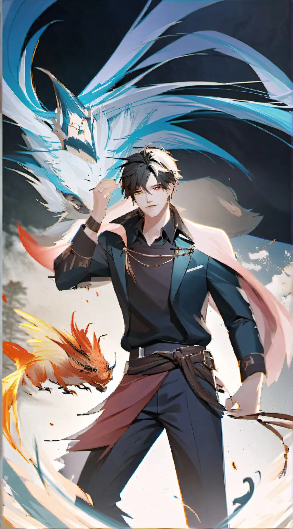 ai character: lucifer  background