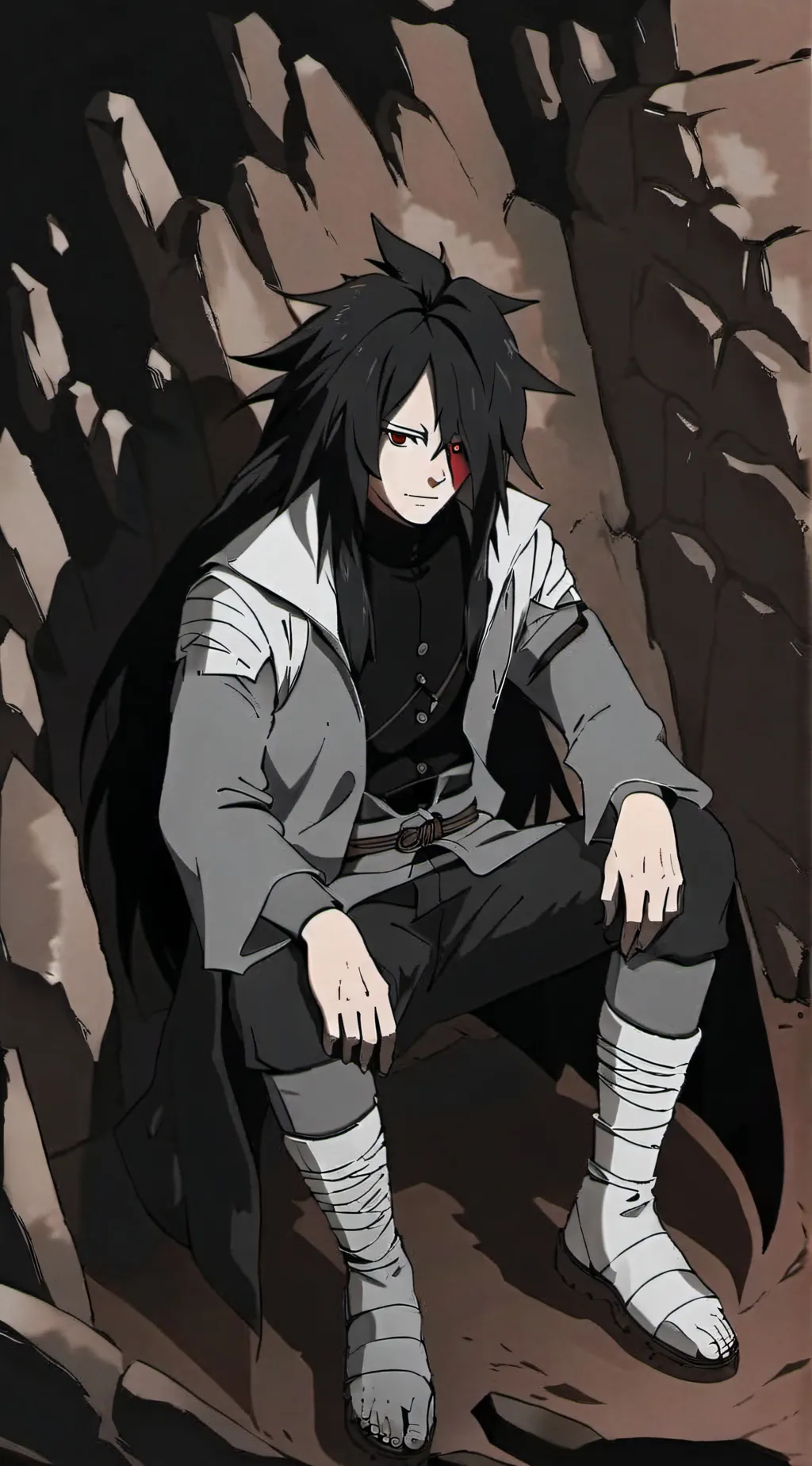 ai character: Madara Uchiha  background