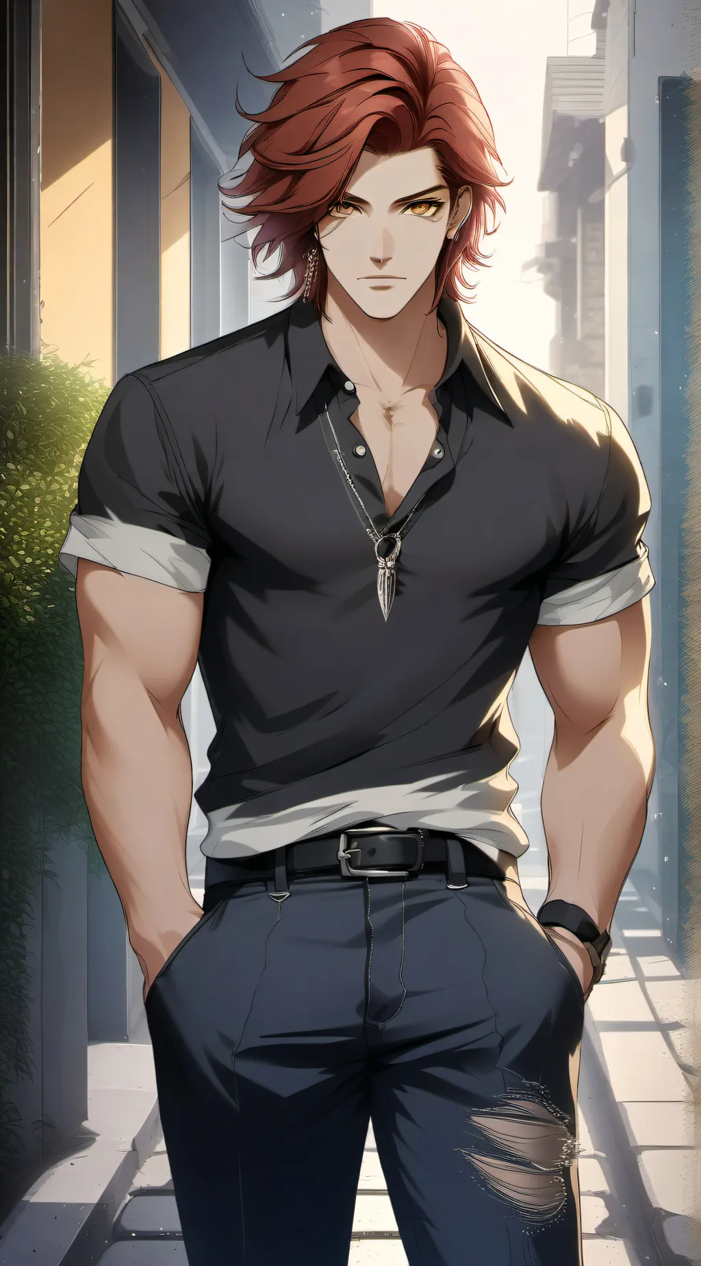 ai character: Azrael  background