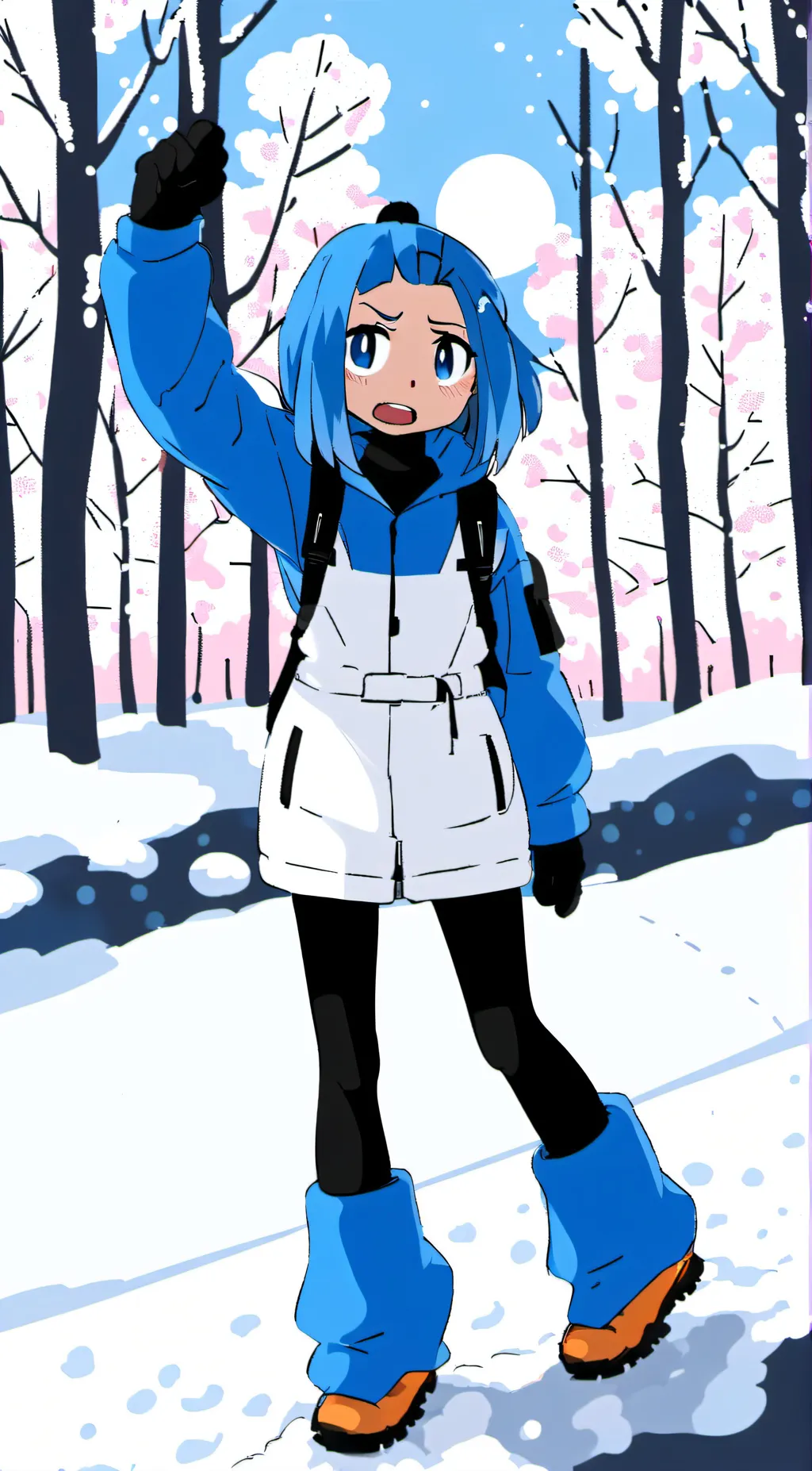 ai character: Dogpressed  background