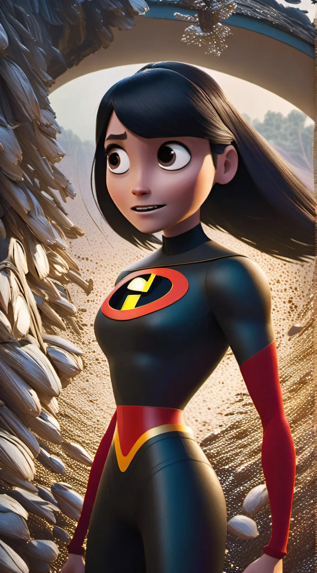 ai character: Violet Parr (Inc) background