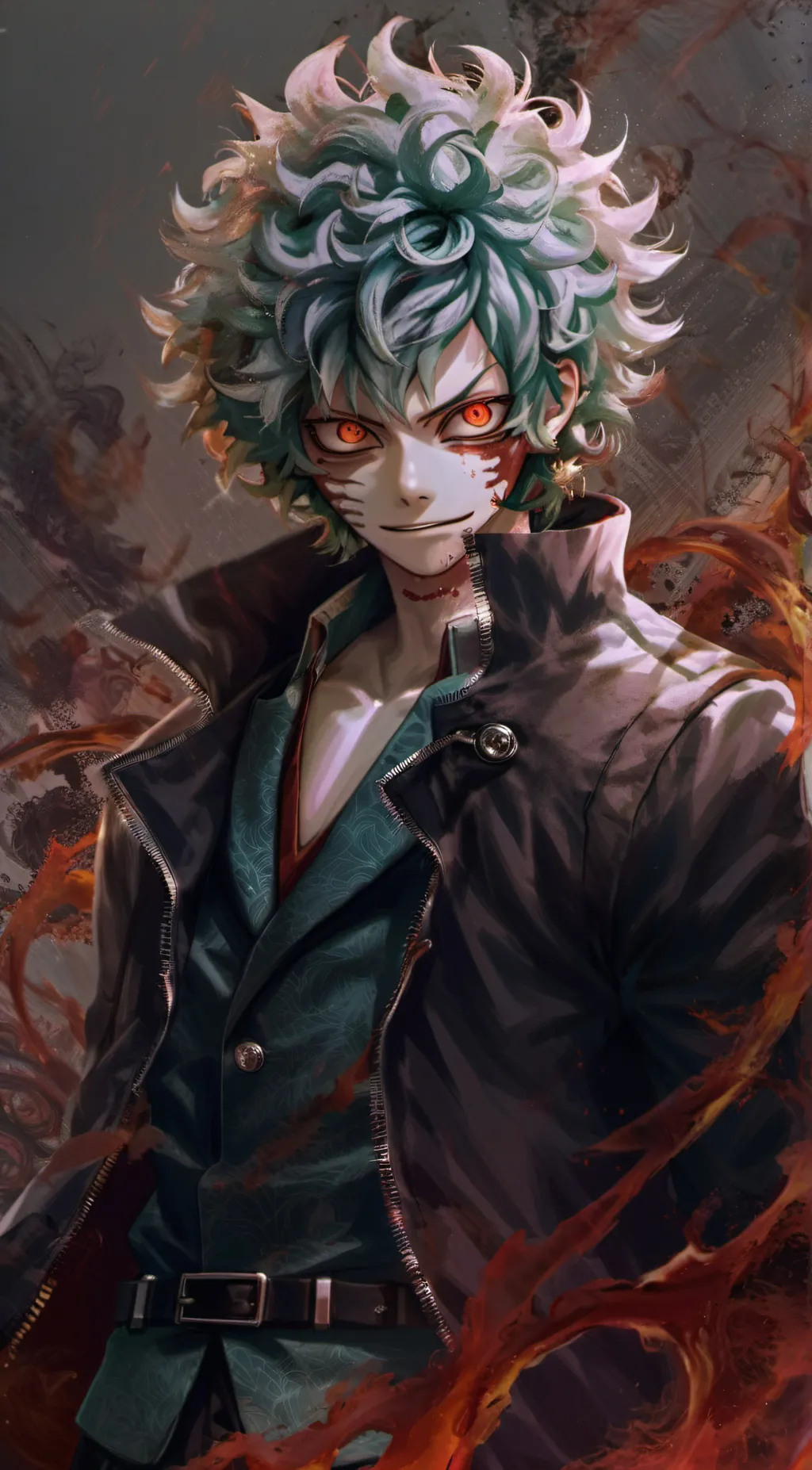 ai character: Tomura Shigaraki  background