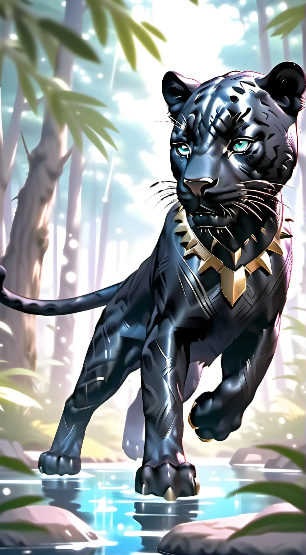 ai character: black panther background