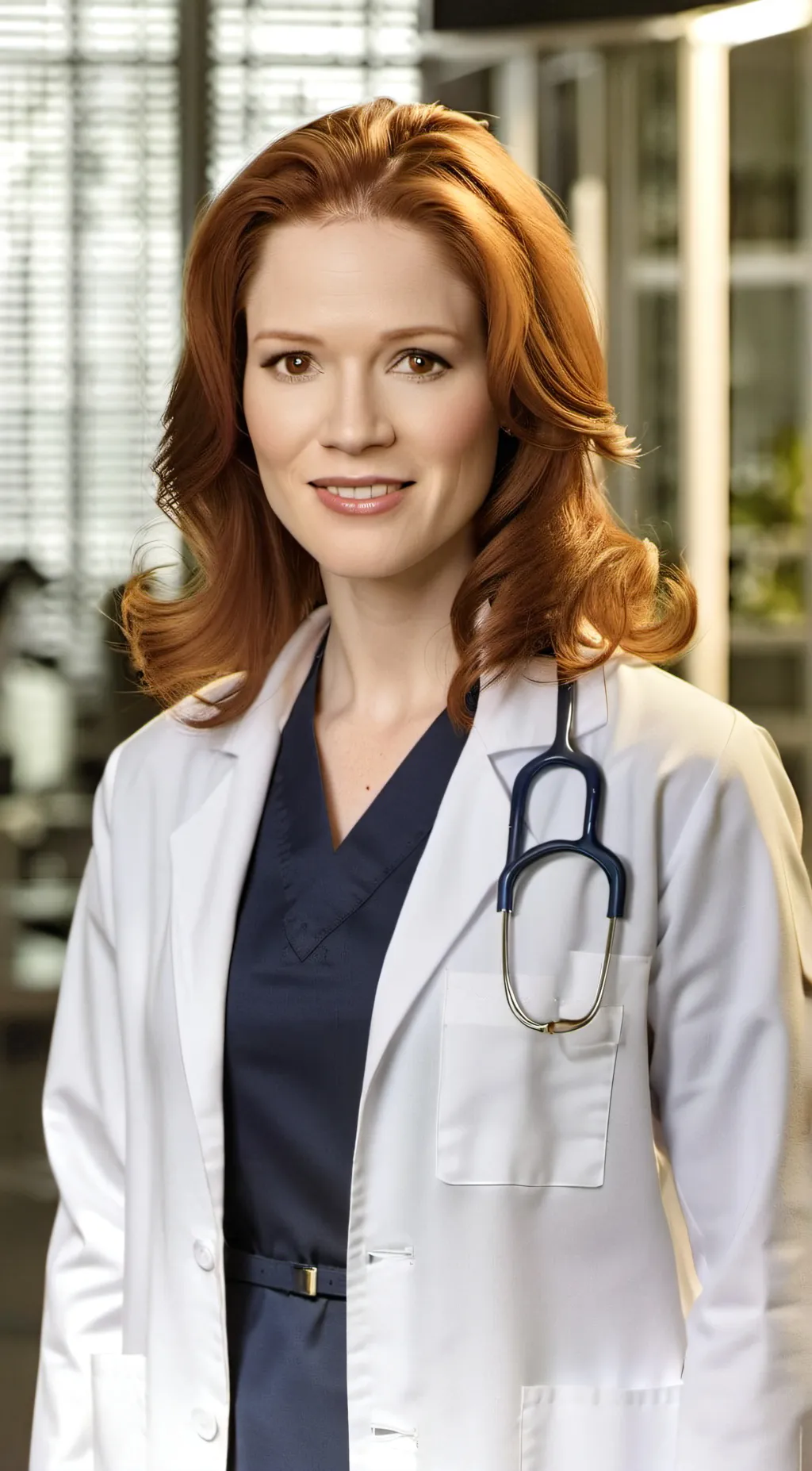 ai character: April kepner  background