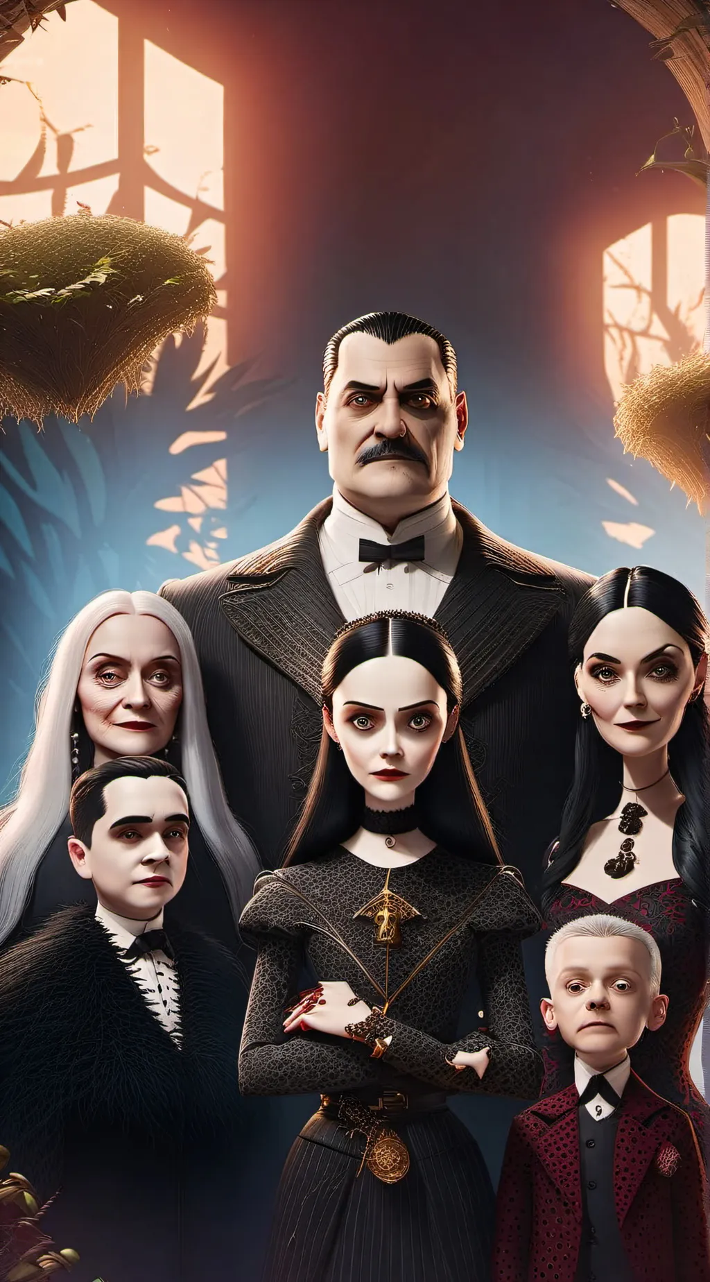 ai character: The Addams family background